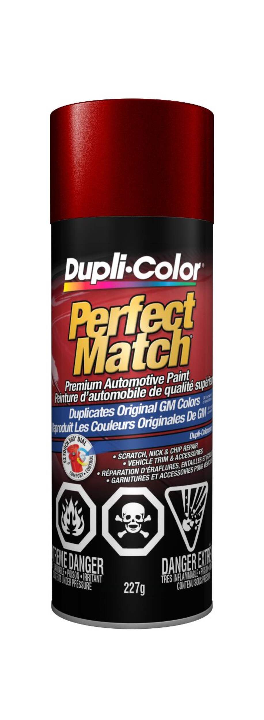 Dupli-Color Perfect Match Premium Acrylic Lacquer Automotive Aerosol Spray Paint, Dark Toreador Metallic (51, WA 203C, 334D, 257C), 227-g Front_Flat