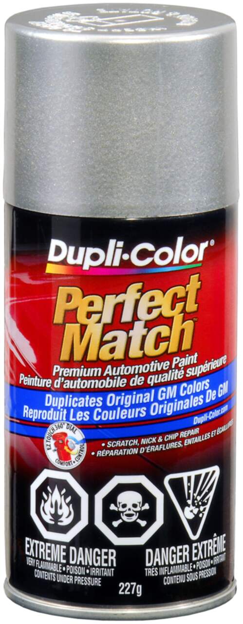 Dupli-Color Perfect Match Premium Acrylic Lacquer Automotive Aerosol Spray  Paint, Light Tarnished Silver Metallic (67, WA 994l), 227-g