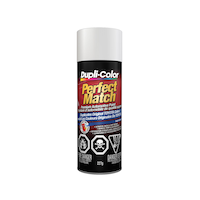 Dupli-Color Perfect Match Premium Acrylic Lacquer Automotive Aerosol Spray Paint, Super White, 227g Front_Flat