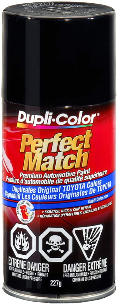 Dupli Color Perfect Match Premium Acrylic Lacquer Automotive Aerosol   Toyota 8oz Black Metallic Paint 70931f54 F3e7 4b99 A5f4 A99299d3d059 