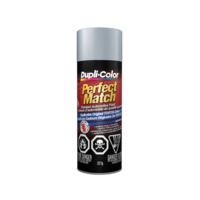 Dupli-Color Perfect Match Premium Acrylic Lacquer Automotive Aerosol Spray Paint, Platinum Silver Metallic, 227g Front_Flat