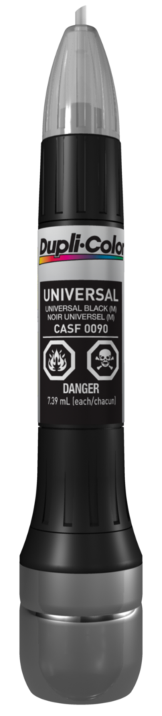 Peinture de retouche pour automobile Dupli-Color Scratch Fix All-in-1 Exact-Match, noir métallisé (universel) Front_Flat