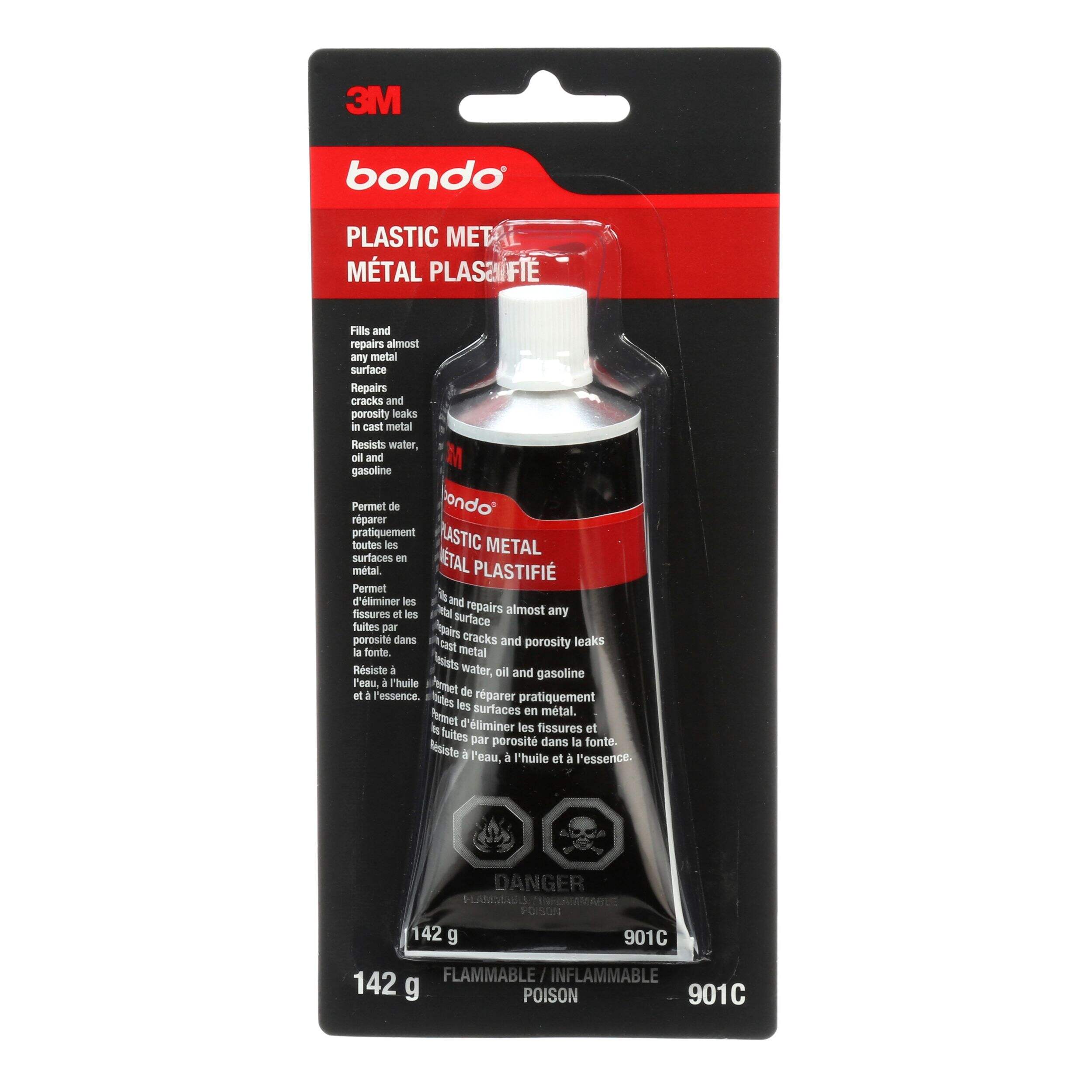 Métal plastique Bondo, 5 oz Front_Flat