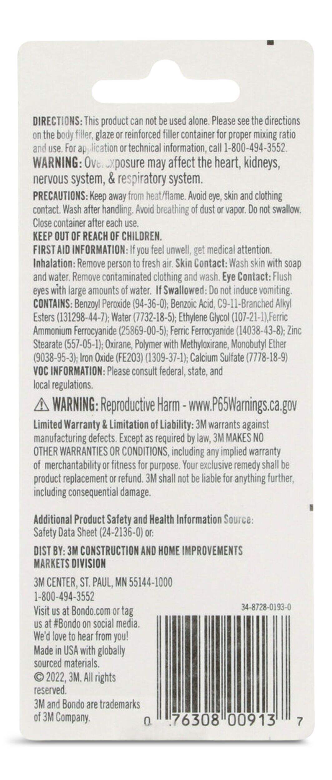 Bondo Cream Hardener, 1oz Canadian Tire