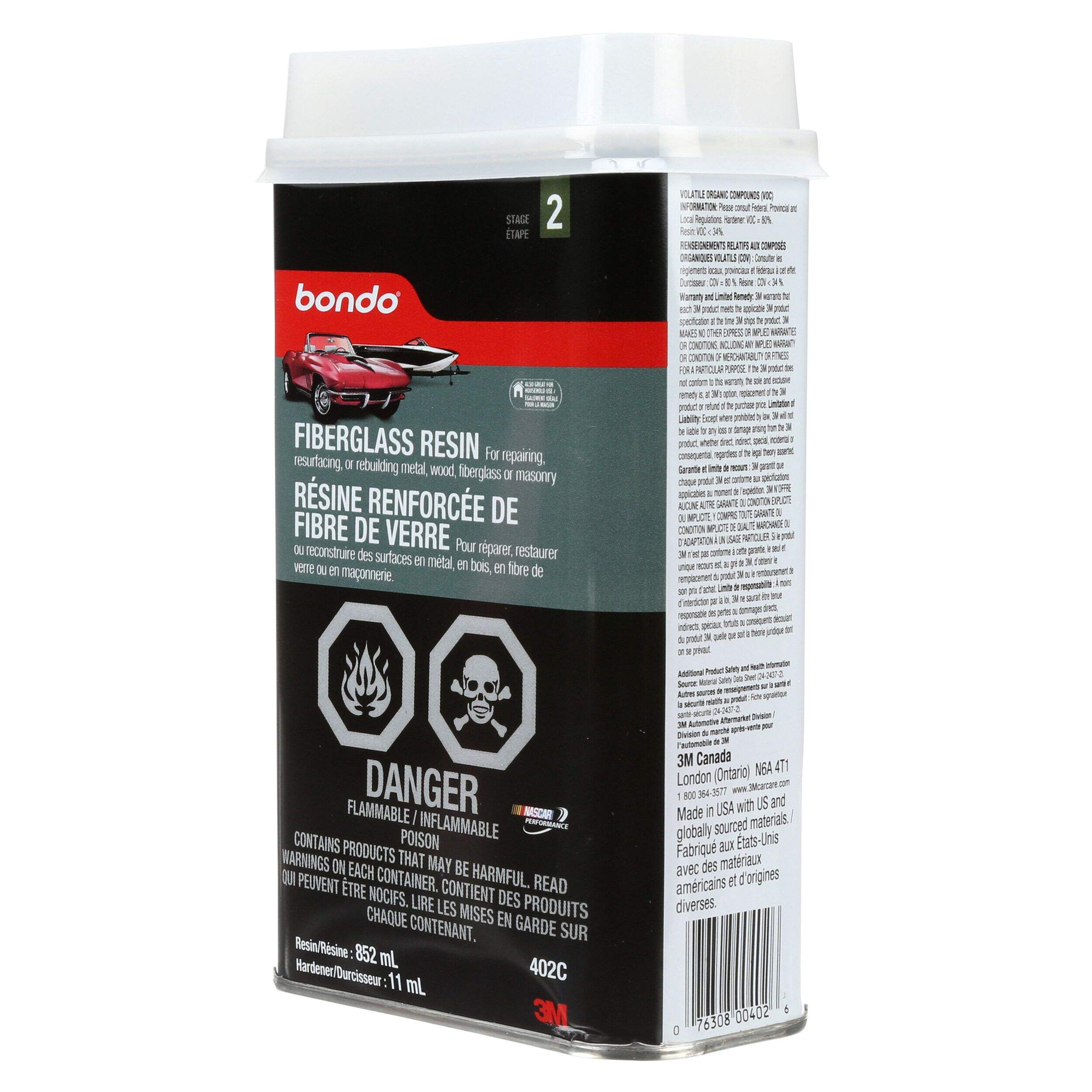 Bondo Fiberglass Resin Canadian Tire