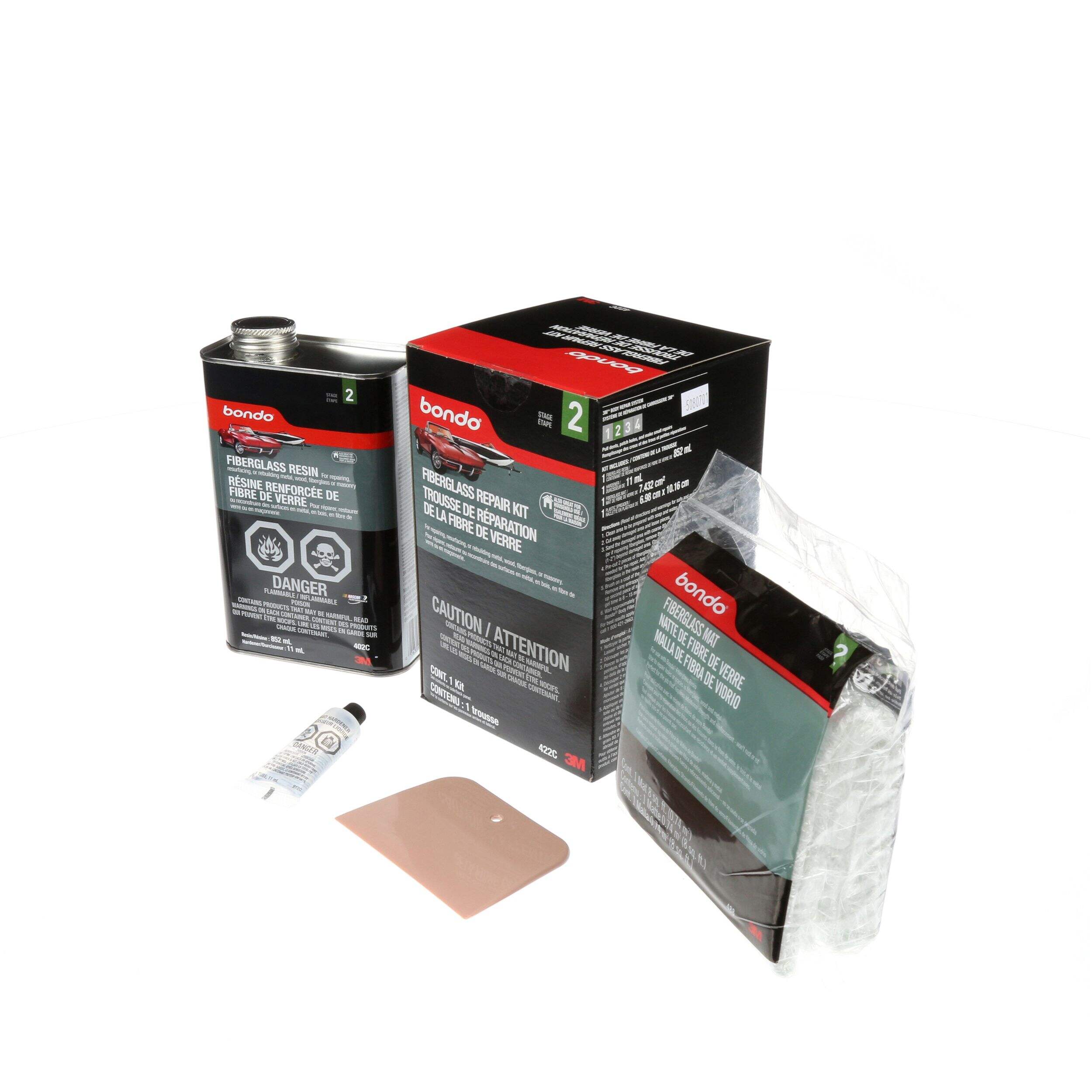 Bondo Fiberglass Resin Repair Kit, 5pc Canadian Tire