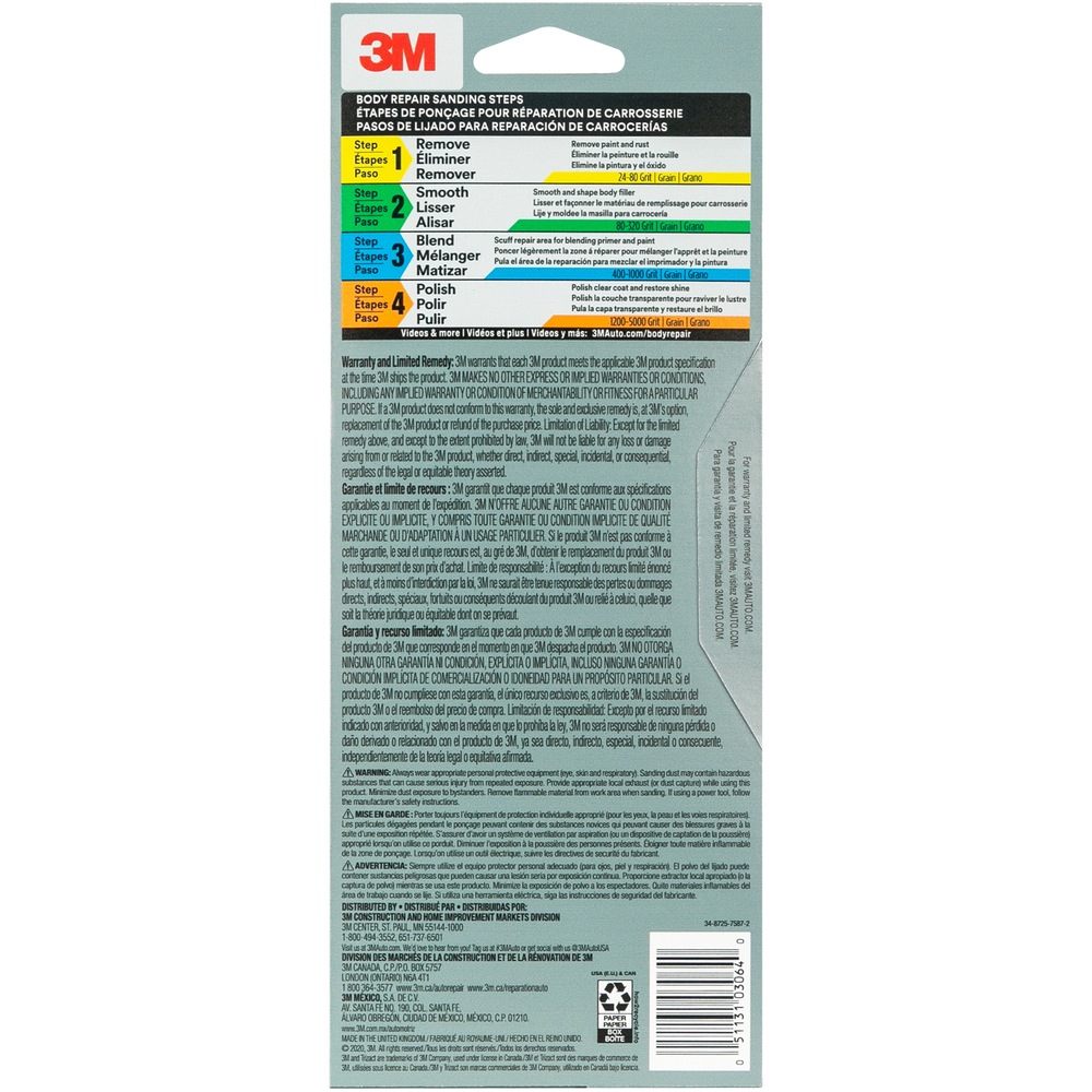 3M Trizact Performance Sandpaper, 3000 Grit Canadian Tire