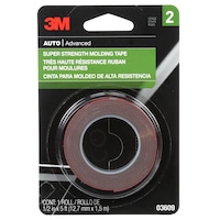 Ruban à moulures très résistant 3M, 1,27 x 15,24 cm Front_Flat