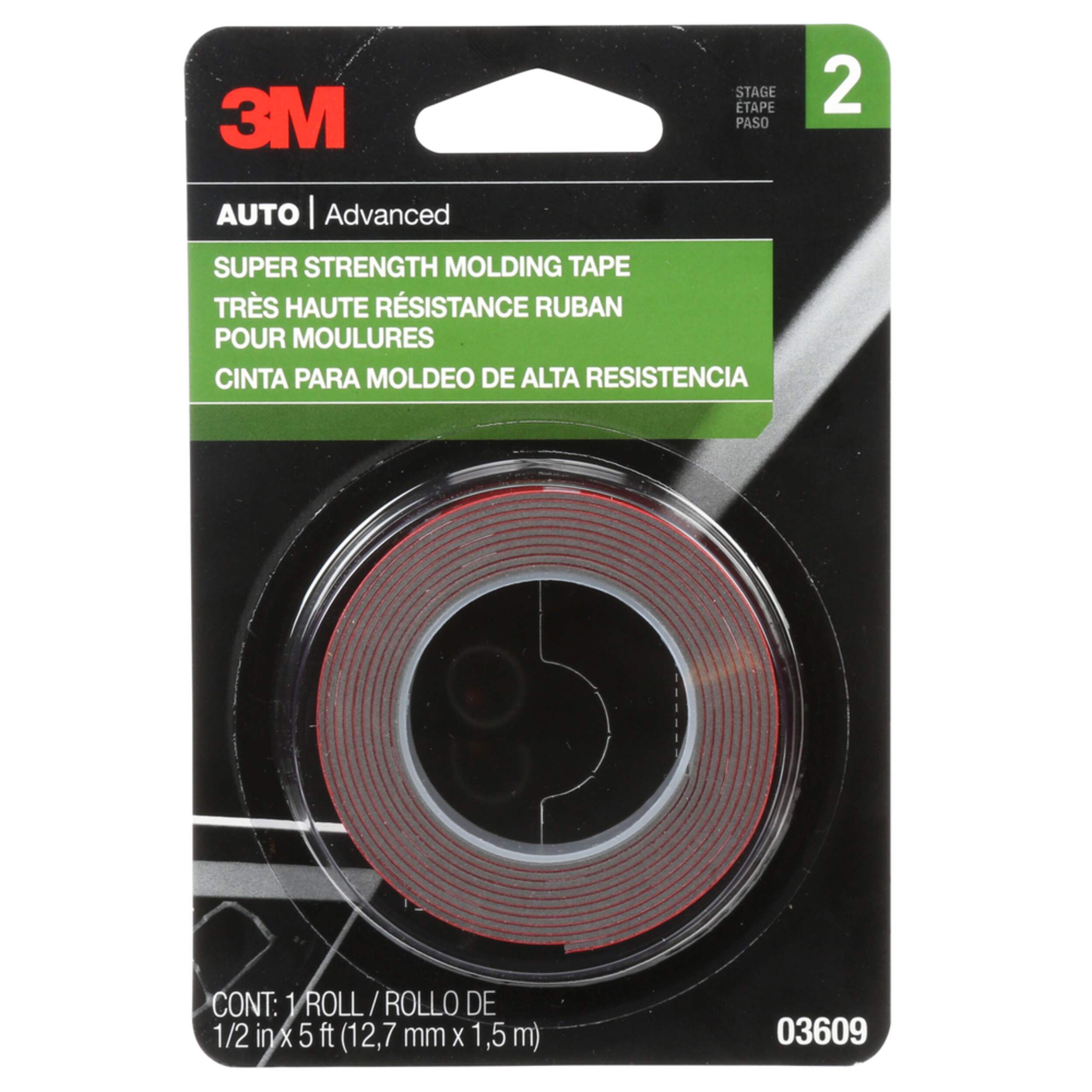 3M Super Strength Molding Tape Front_Flat