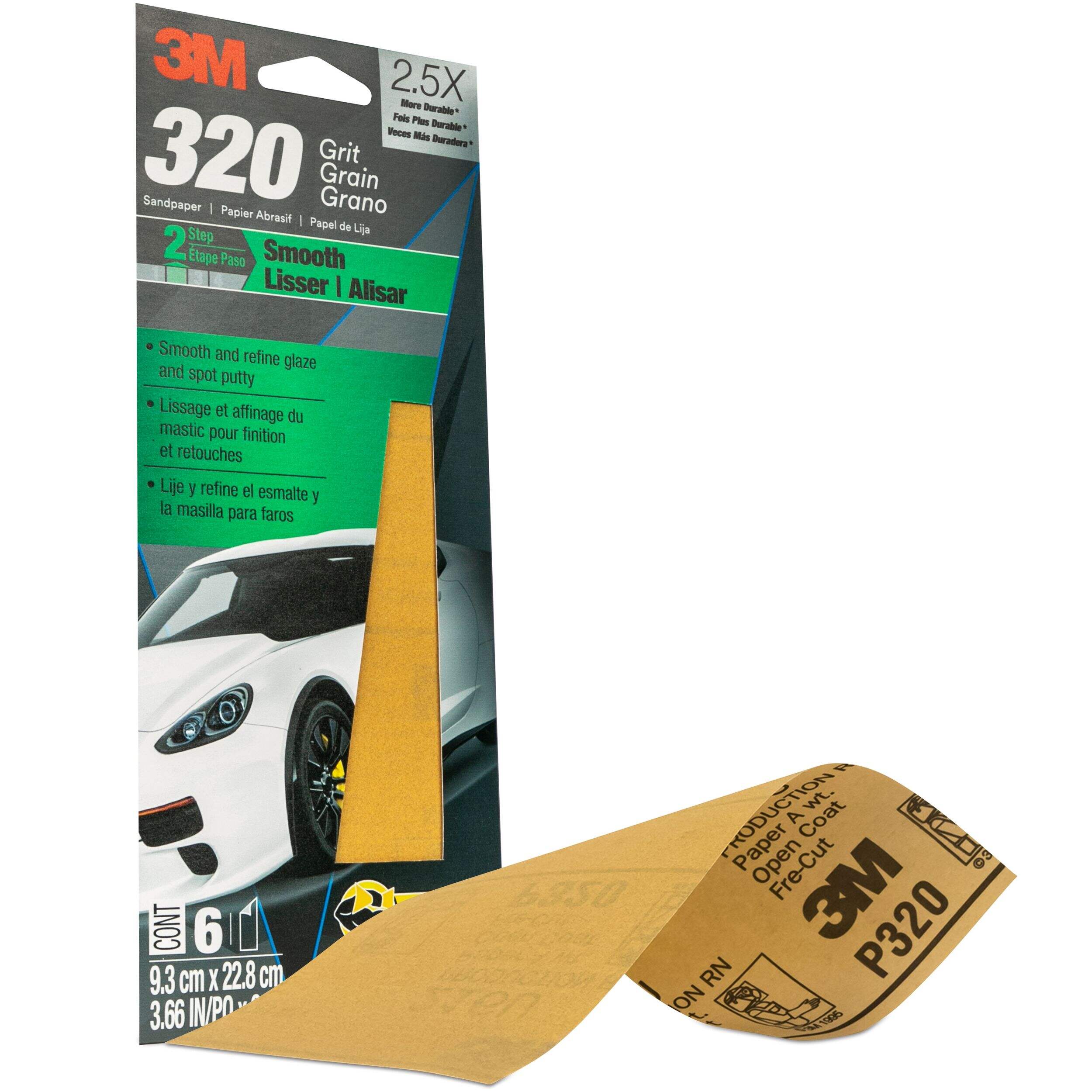 3M Auto Sandpaper, 6pk Canadian Tire