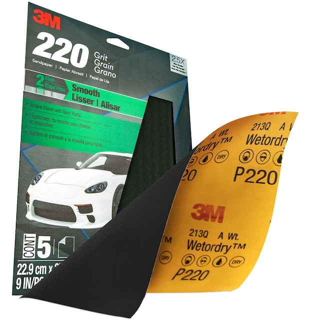3M WetorDry Sandpaper, 9in x 11in, 5pk Canadian Tire