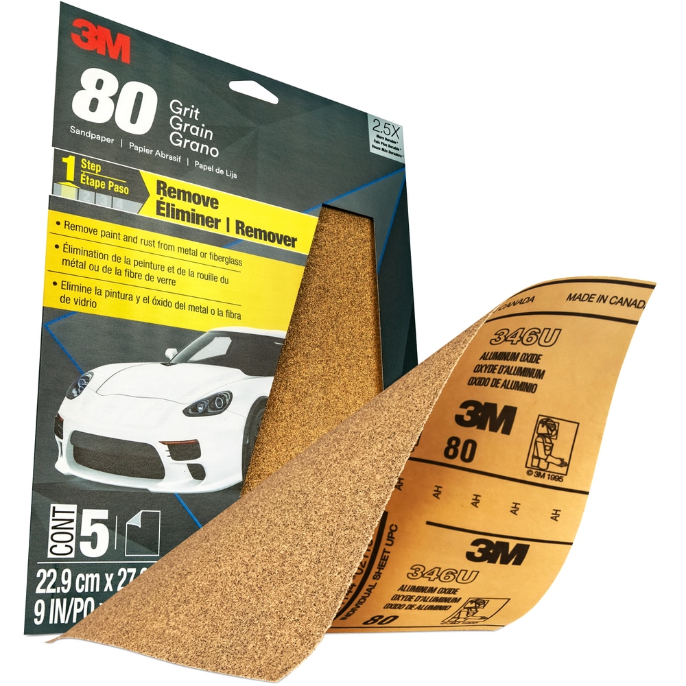 3M Sandpaper, 5pk Canadian Tire