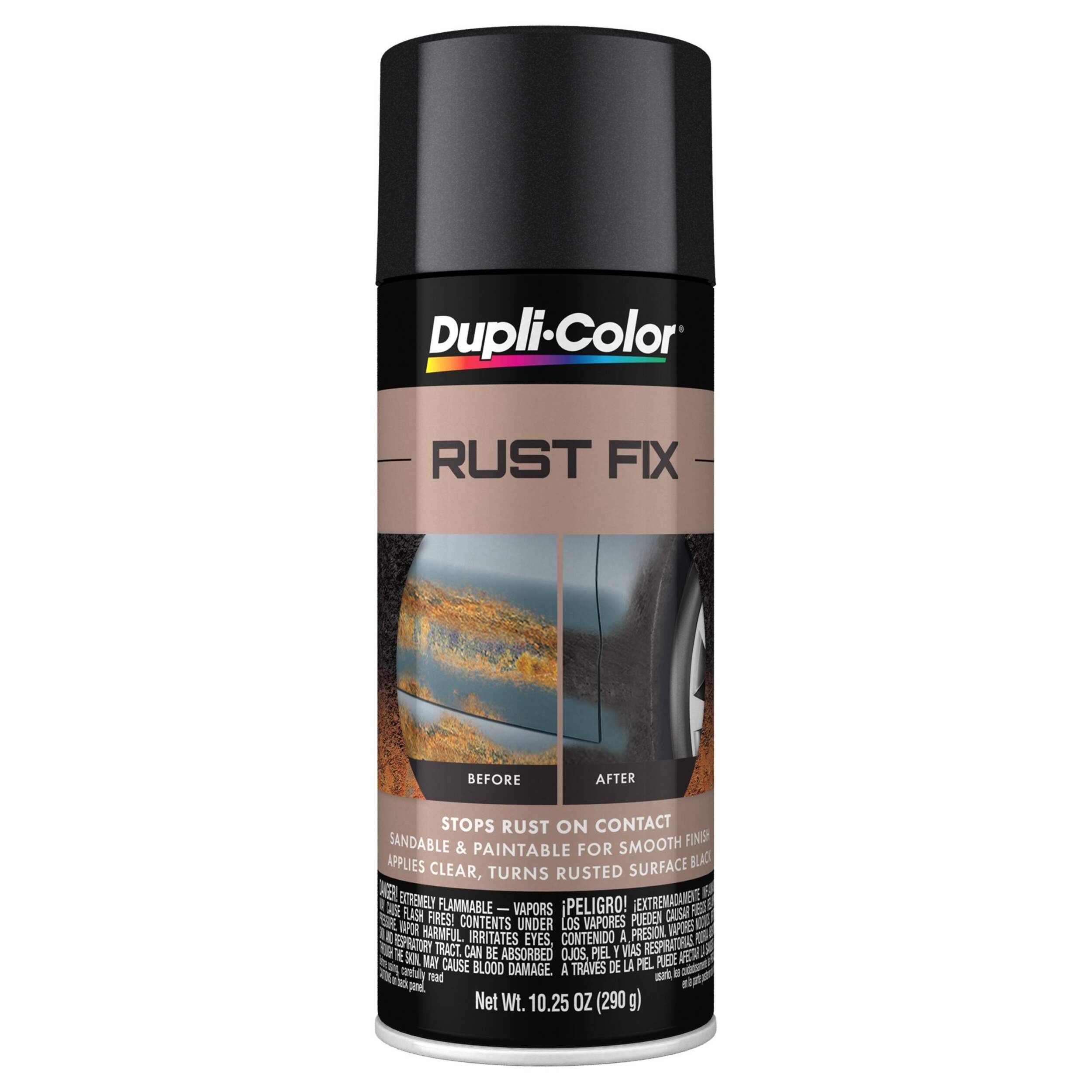 Revêtement antirouille Dupli-Color Rust-Fix, noir, 290 g Front_Flat