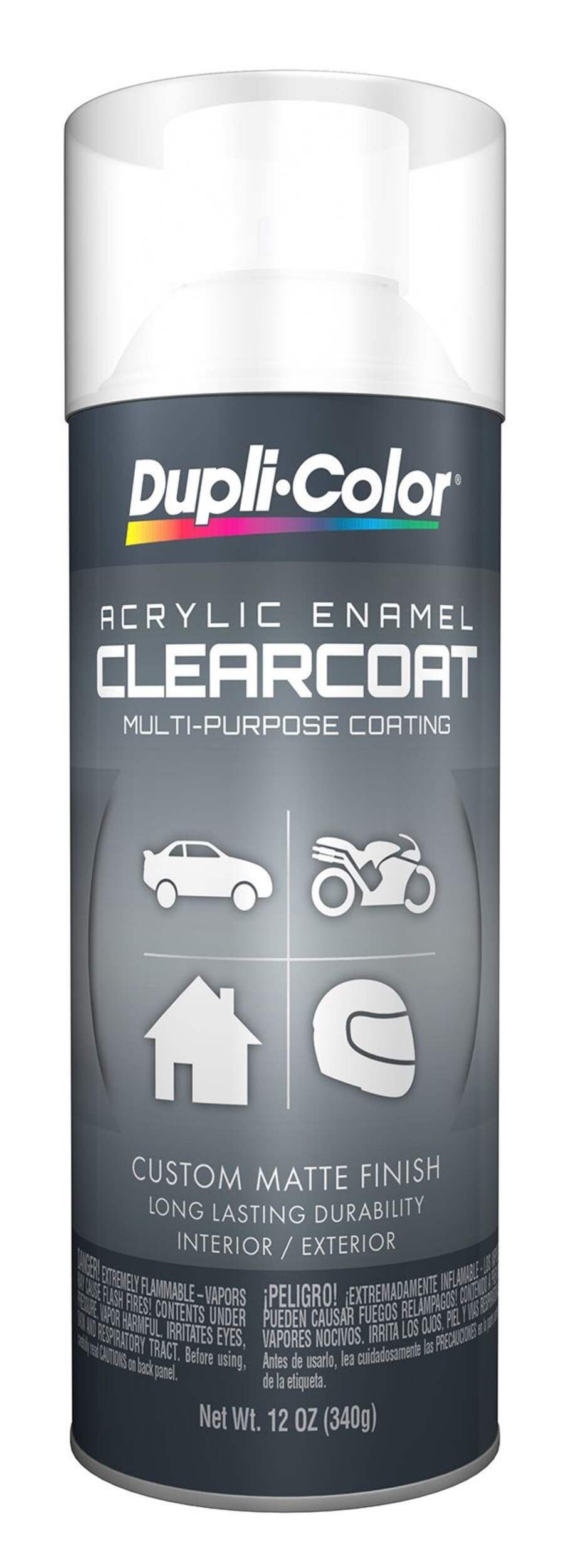 Dupli-Color Clear Coat Matte Enamel Front_Flat