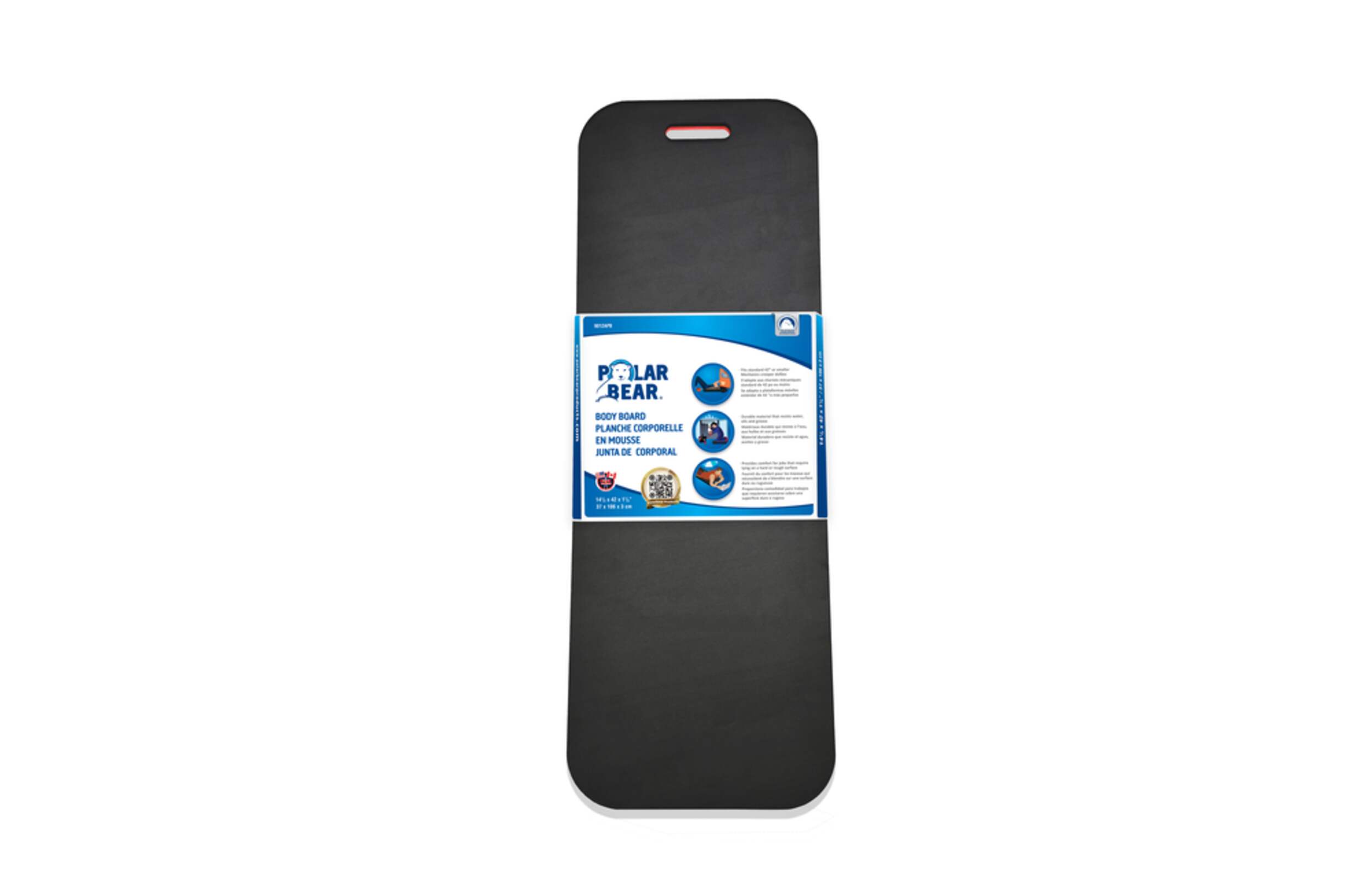 Polar Bear Automotive Foam Body Relief Mat, 36.83-cm x 106.68-cm x 2.54-cm Front_Flat
