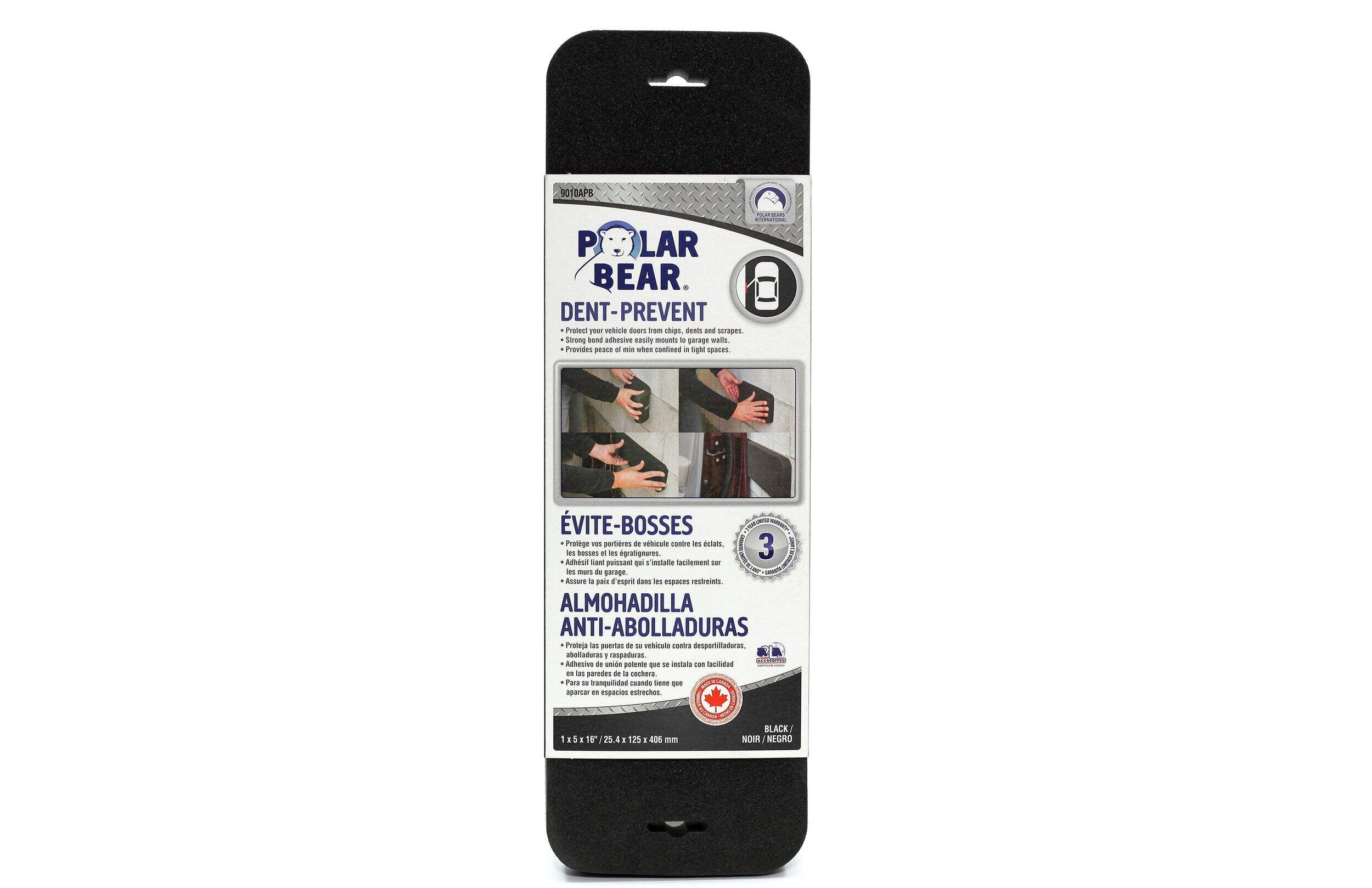 Polar Bear Automotive Foam Dent Prevention Pad, 40.64-cm x 12.7-cm x 2.54-cm Front_Flat