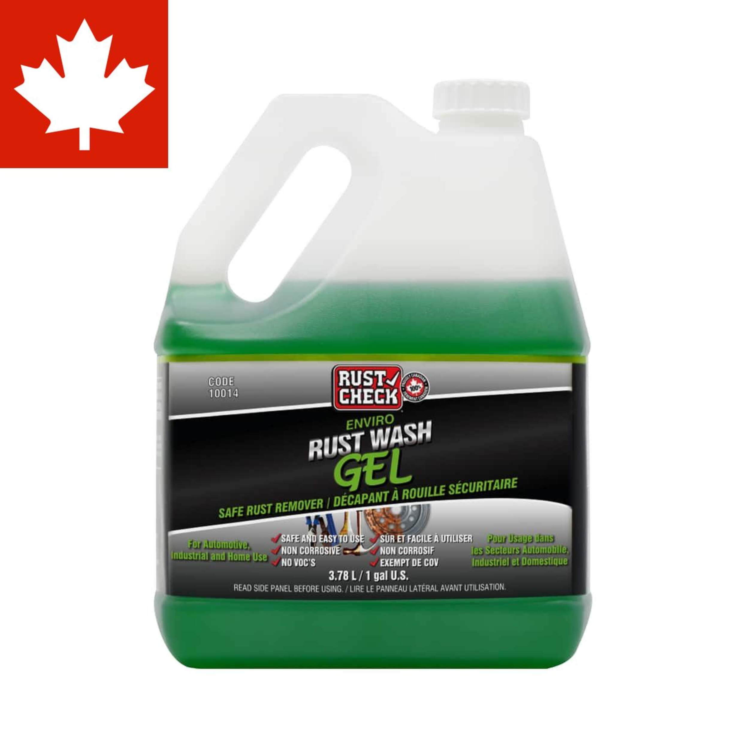 Nettoyant à rouille en gel Rust Check écologique, 3,78 L Front_Flat