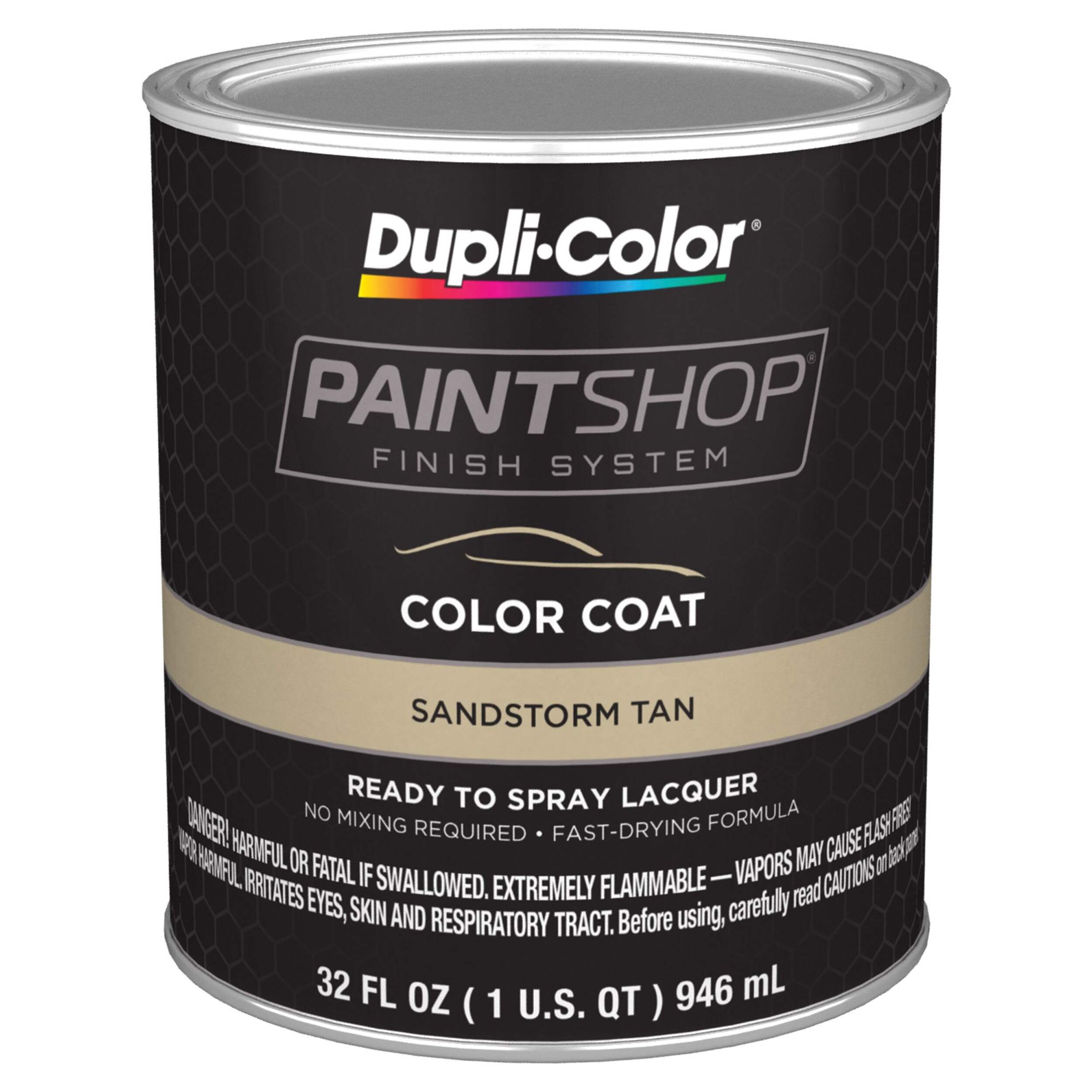Dupli-Color Paint Shop Color Coat Ready-to-Spray Paint Lacquer, Sandstorm Tan, 946-ml Front_Elevated
