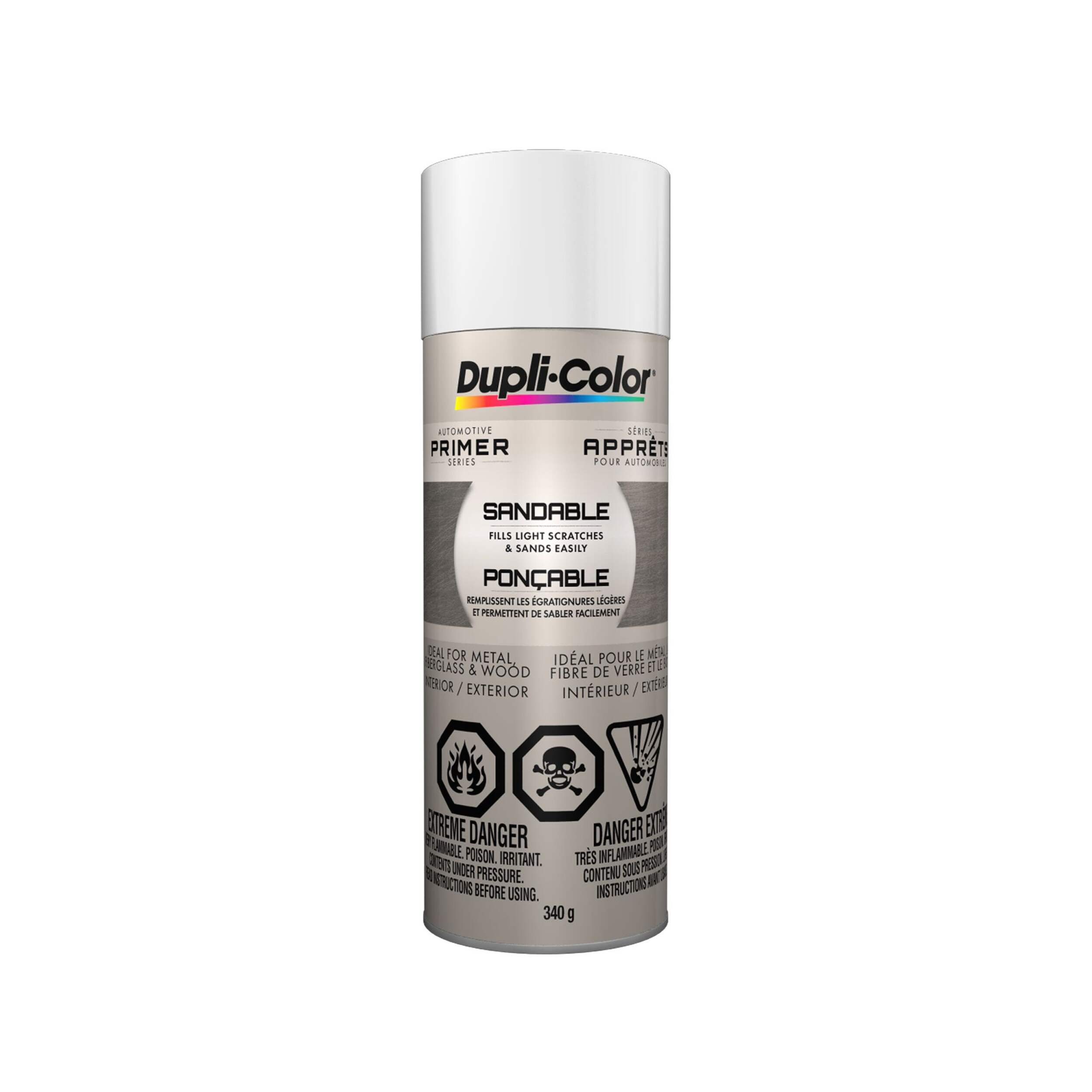 Dupli-Color Sandable All-Purpose Automotive Primer, White Front_Flat