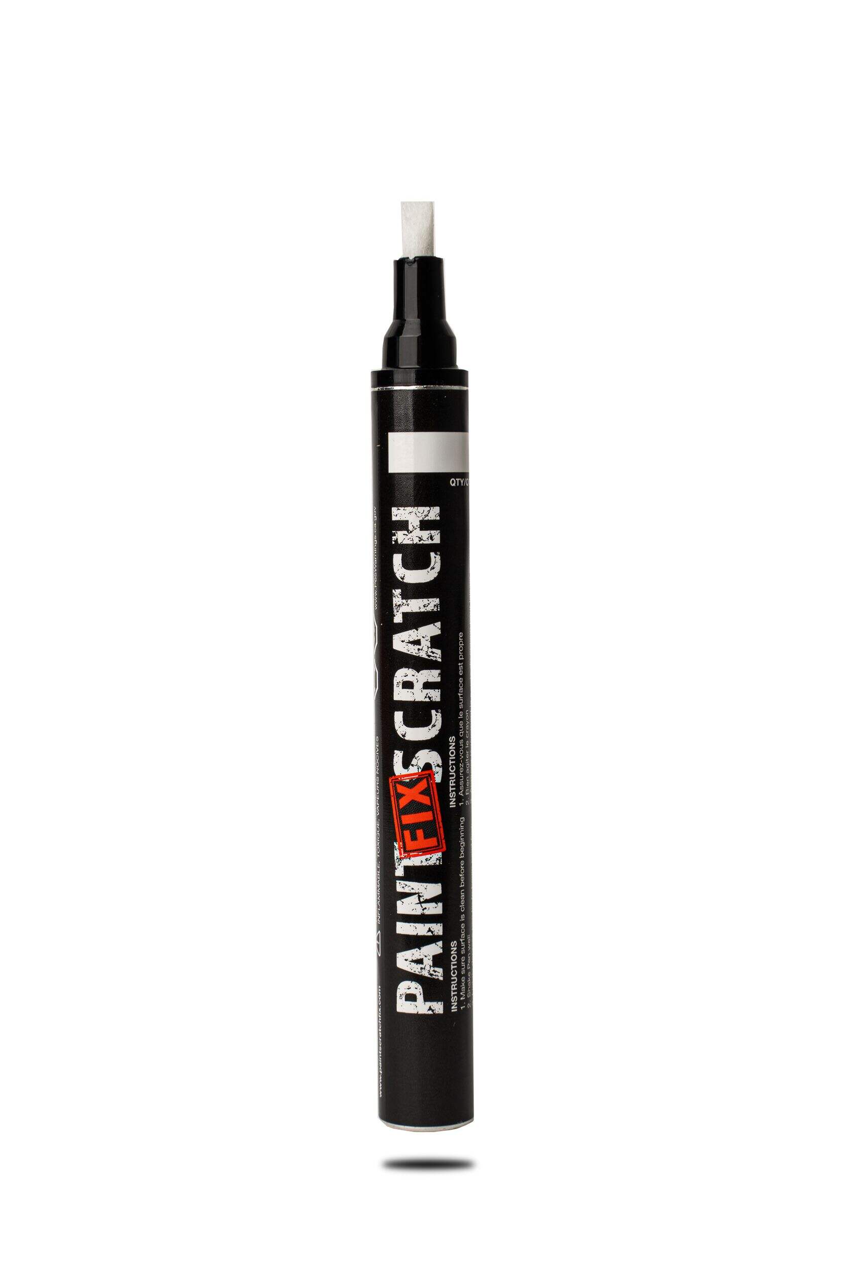 Paint Scratch Fix Automotive Touch Up Paint Pen for Vehicles, White/Solid Front_Flat