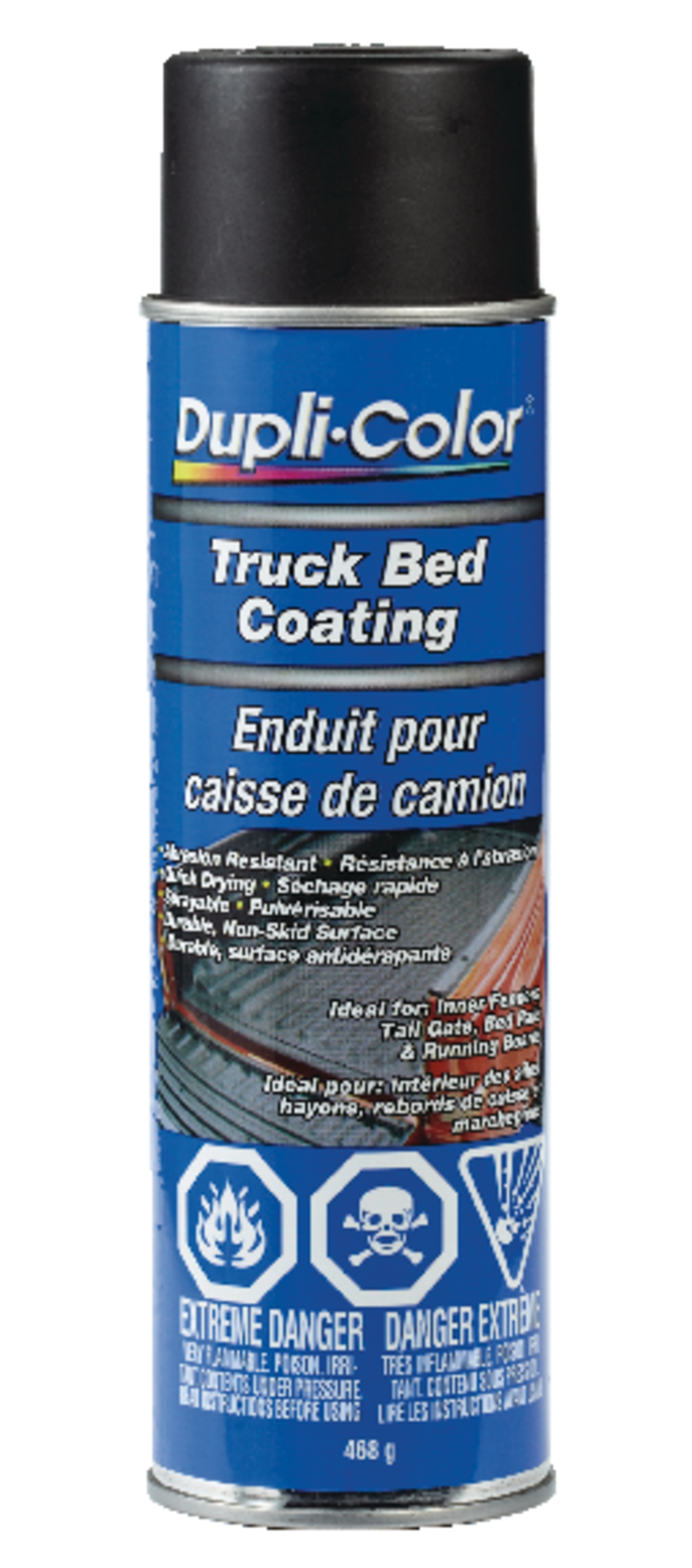 Dupli-Color Black Vinyl Polymer Truck Bed Coating, 468g Front_Flat