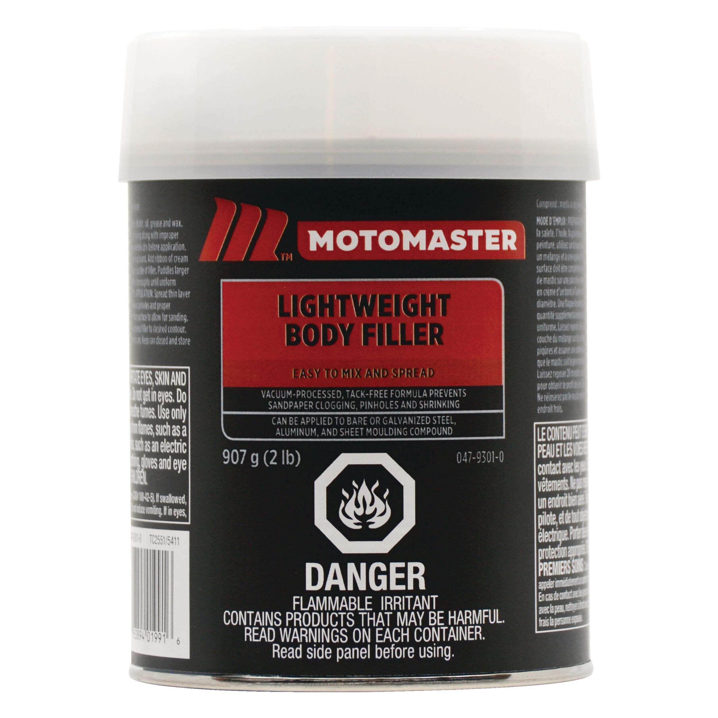 MotoMaster Auto Body Filler, 907-g Front_Flat