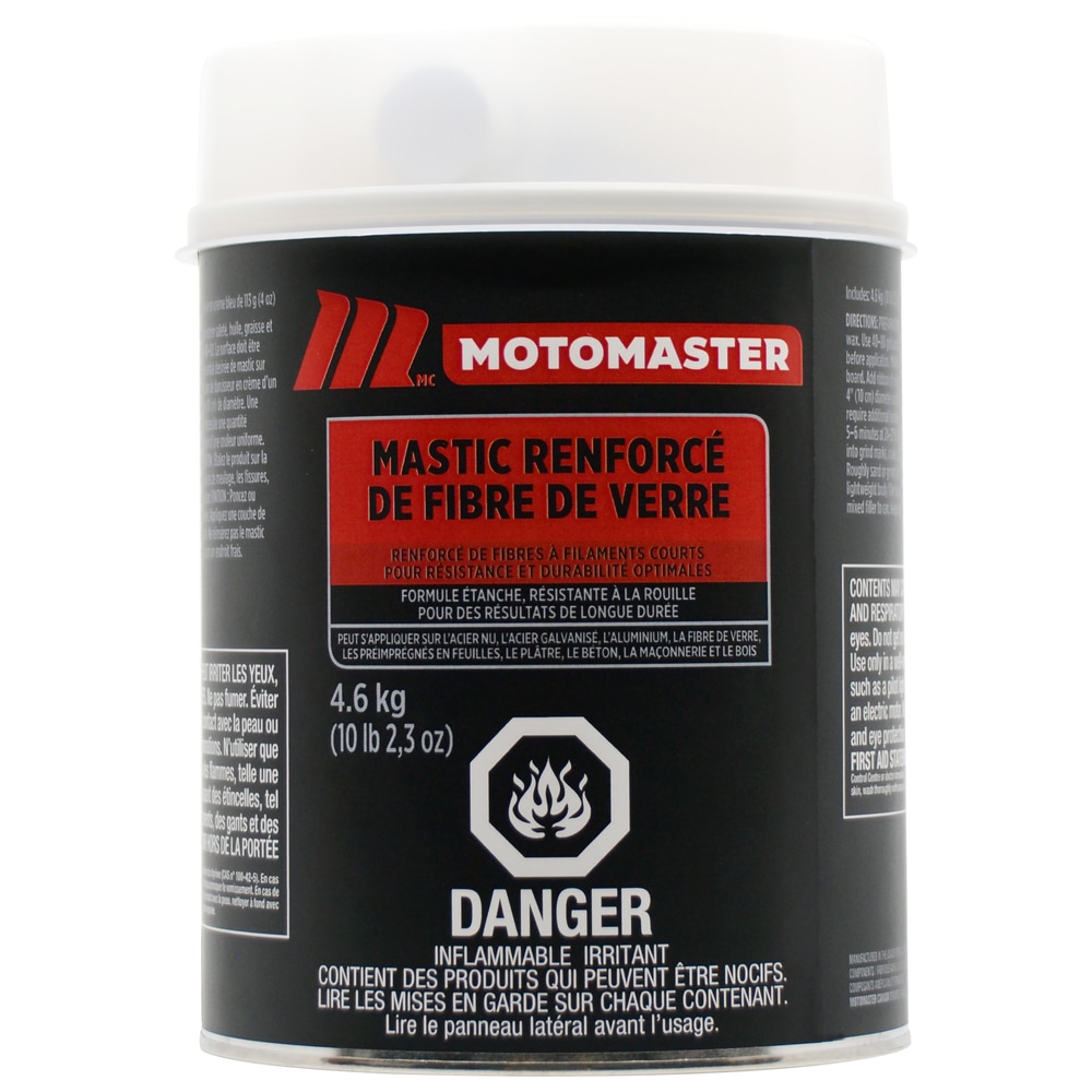 Mastic à carrosserie MotoMaster, fibre de verre, 4,6 kg Canadian Tire