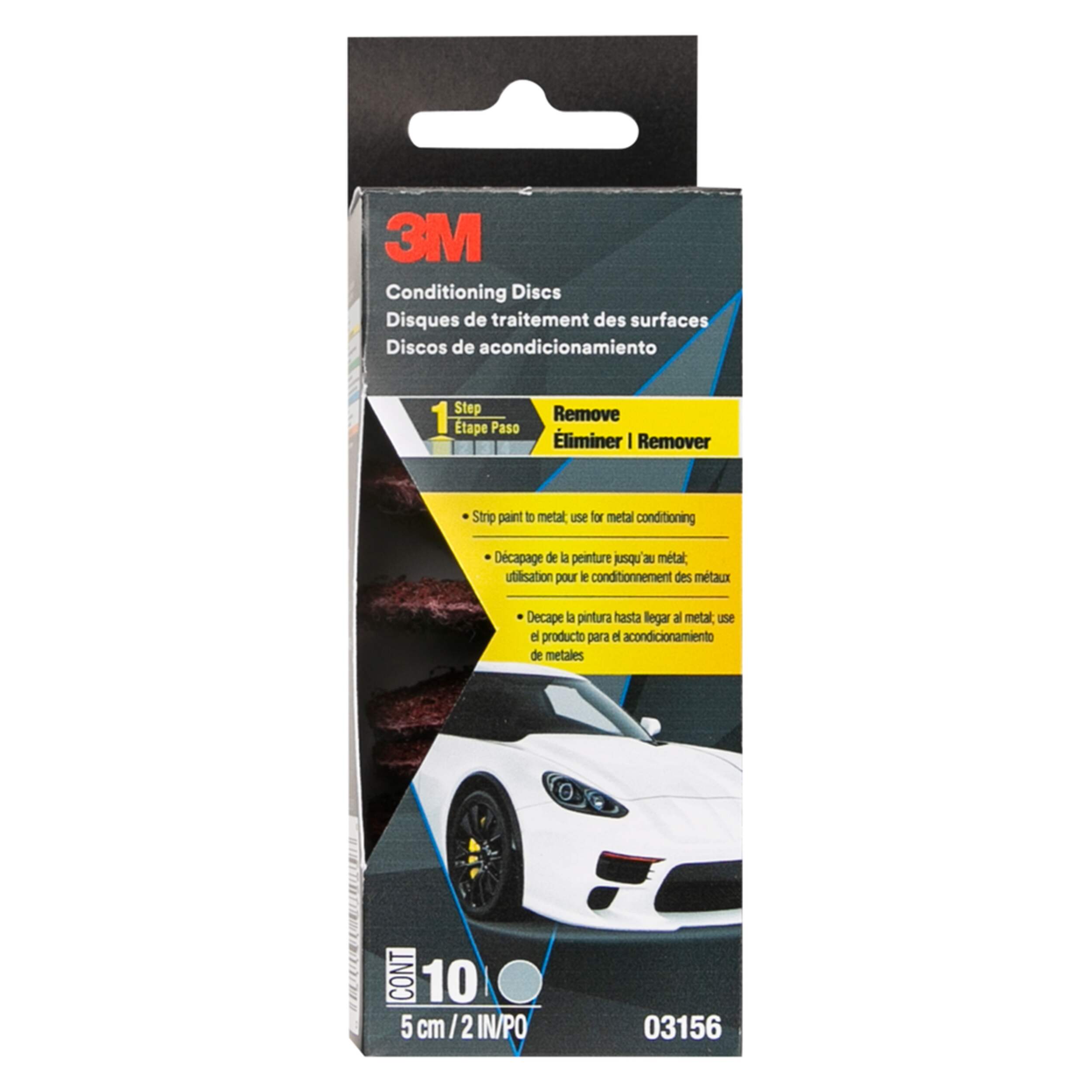 3M Conditioning Discs, Medium, 2-in, 10-pk Front_Flat