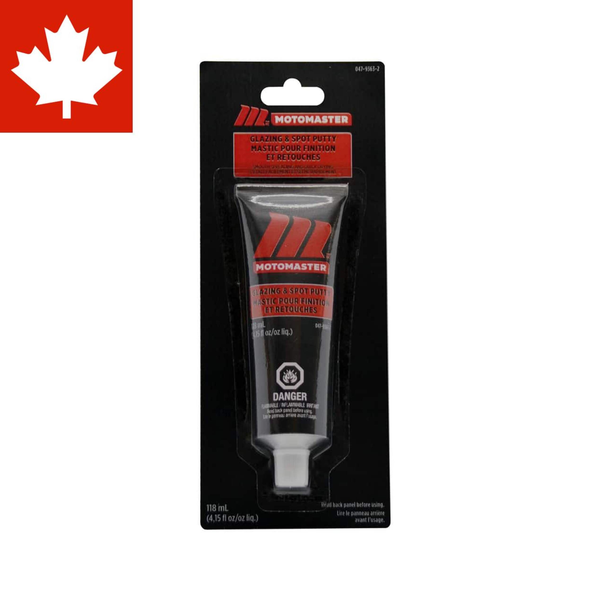MotoMaster Glazing & Spot Putty, 128-g Front_Flat