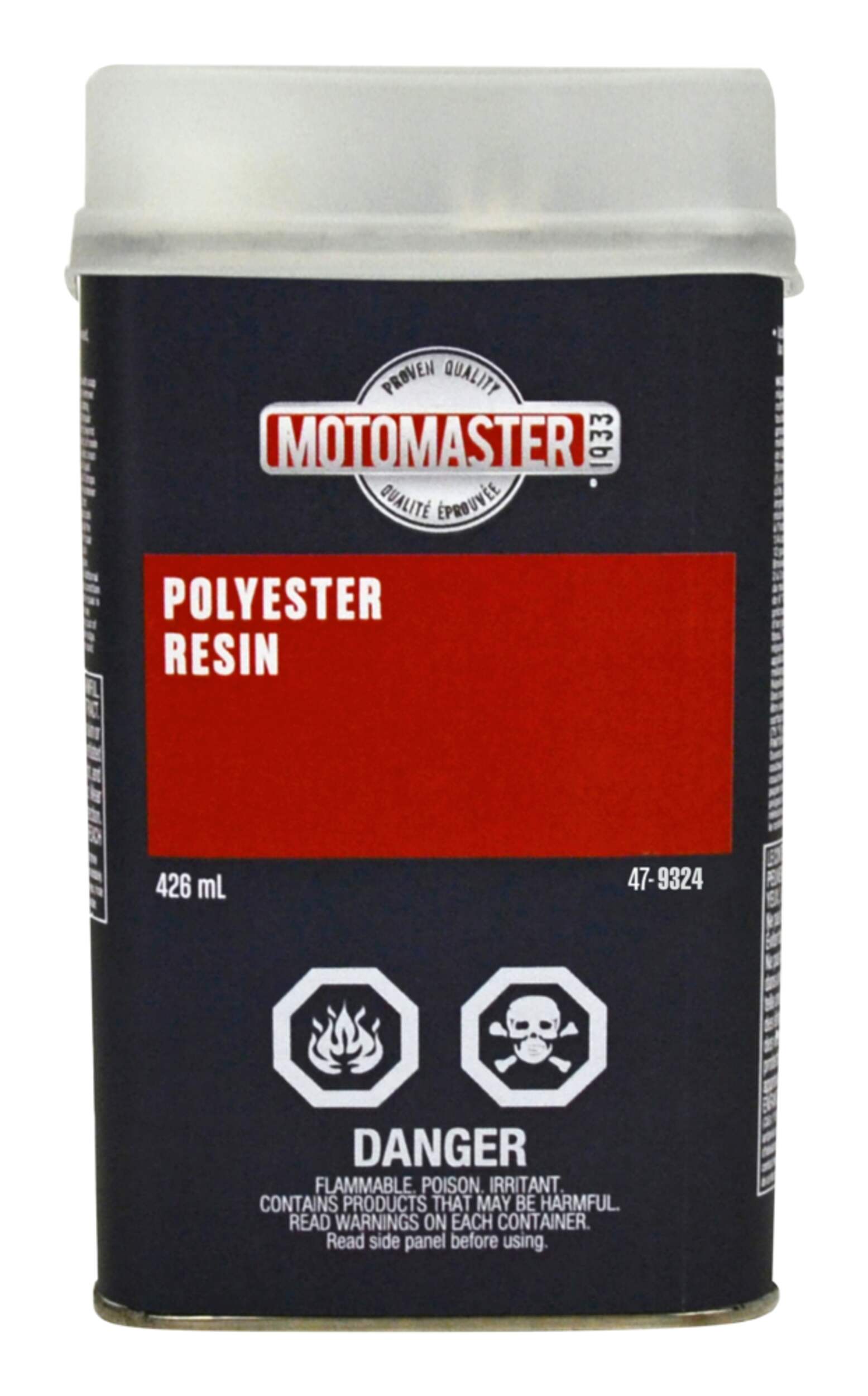 MotoMaster Fiberglass Resin Front_Flat