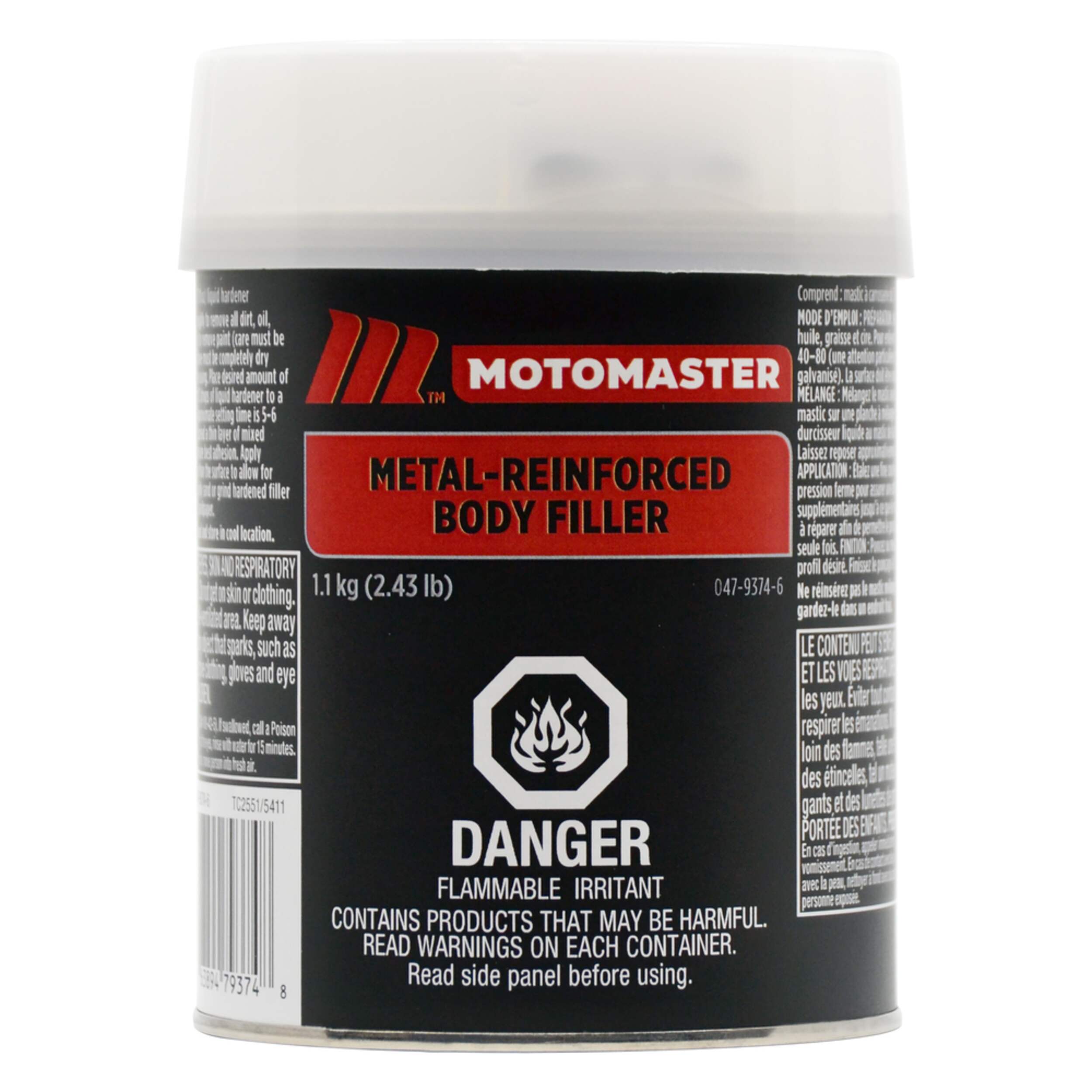 MotoMaster Metal Reinforced Body Filler, 1100-g Front_Flat