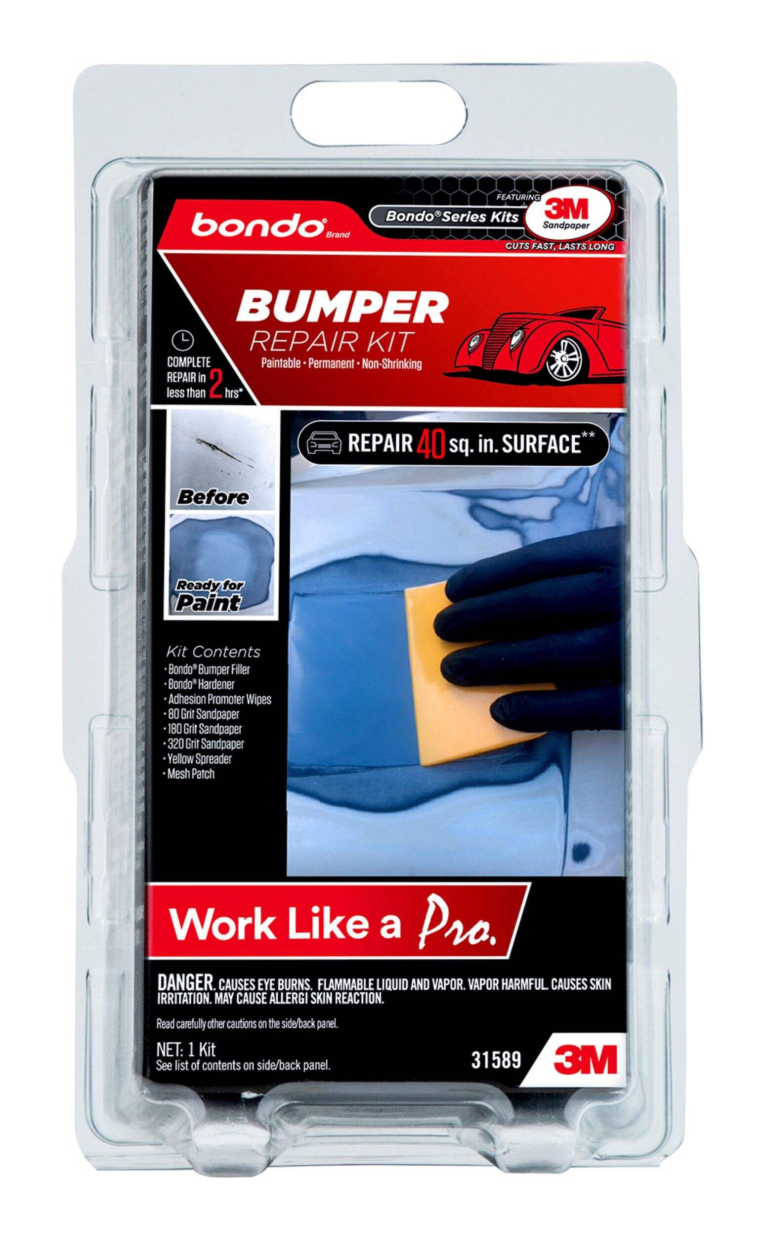 Bondo Bumper Repair Kit Front_Flat