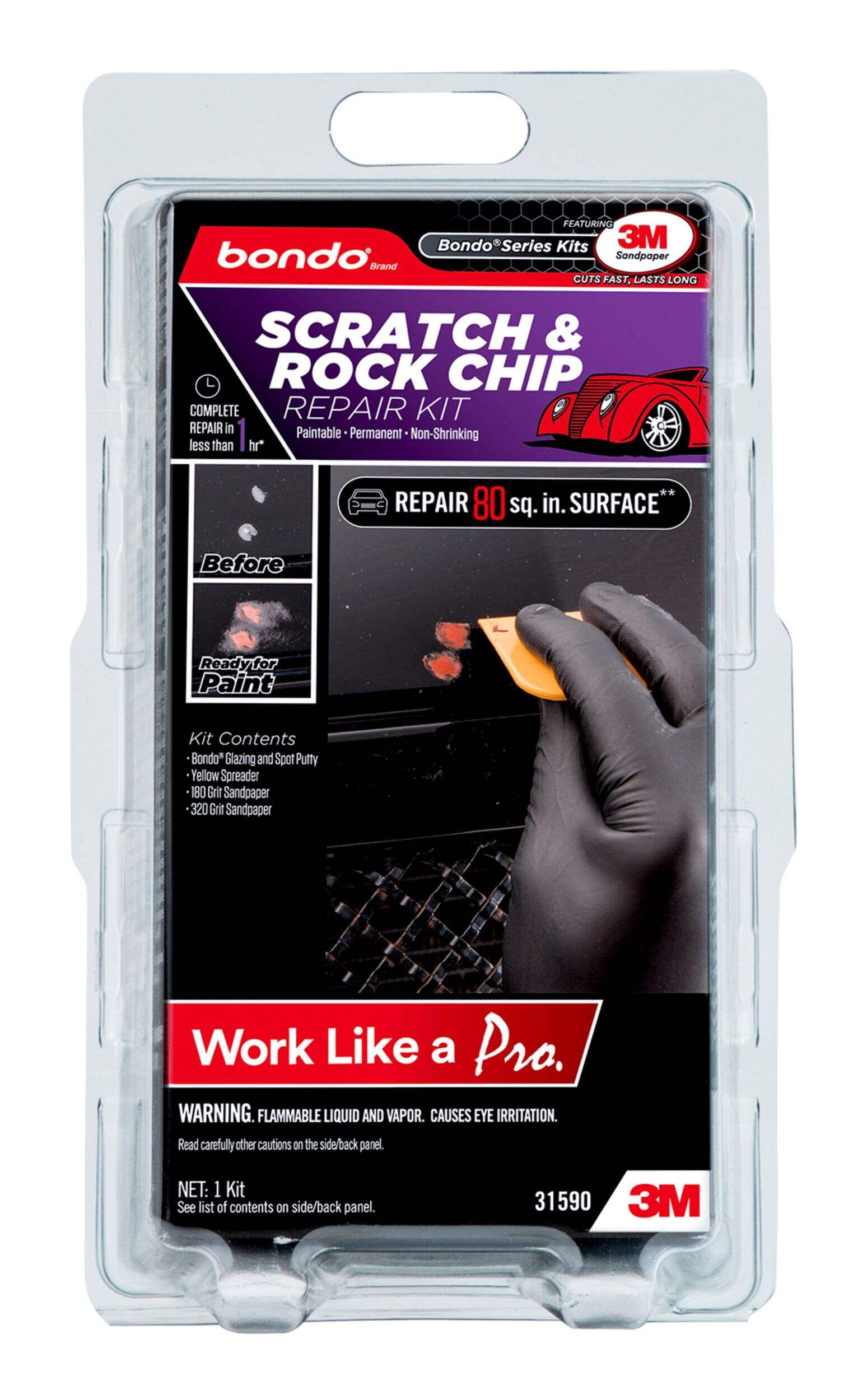 Bondo Scratch & Rock Repair Kit Front_Flat