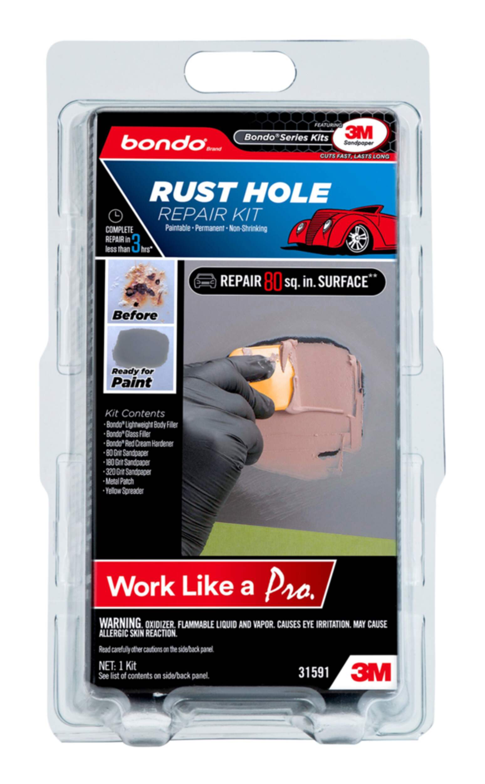 Bondo Rust Hole Repair Kit Front_Flat