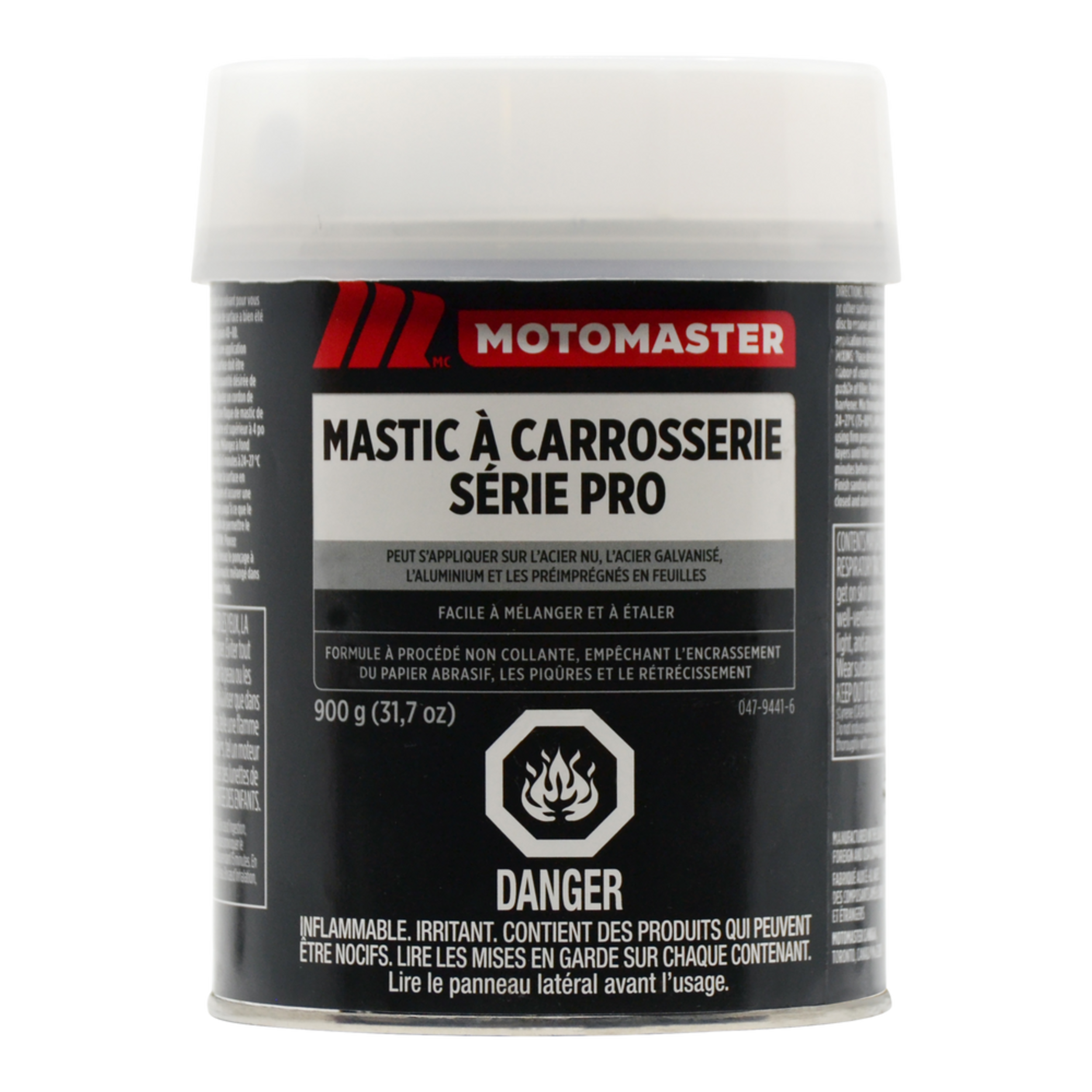 Mastic à carrosserie Motomaster série Professional, 900 g Back_Flat