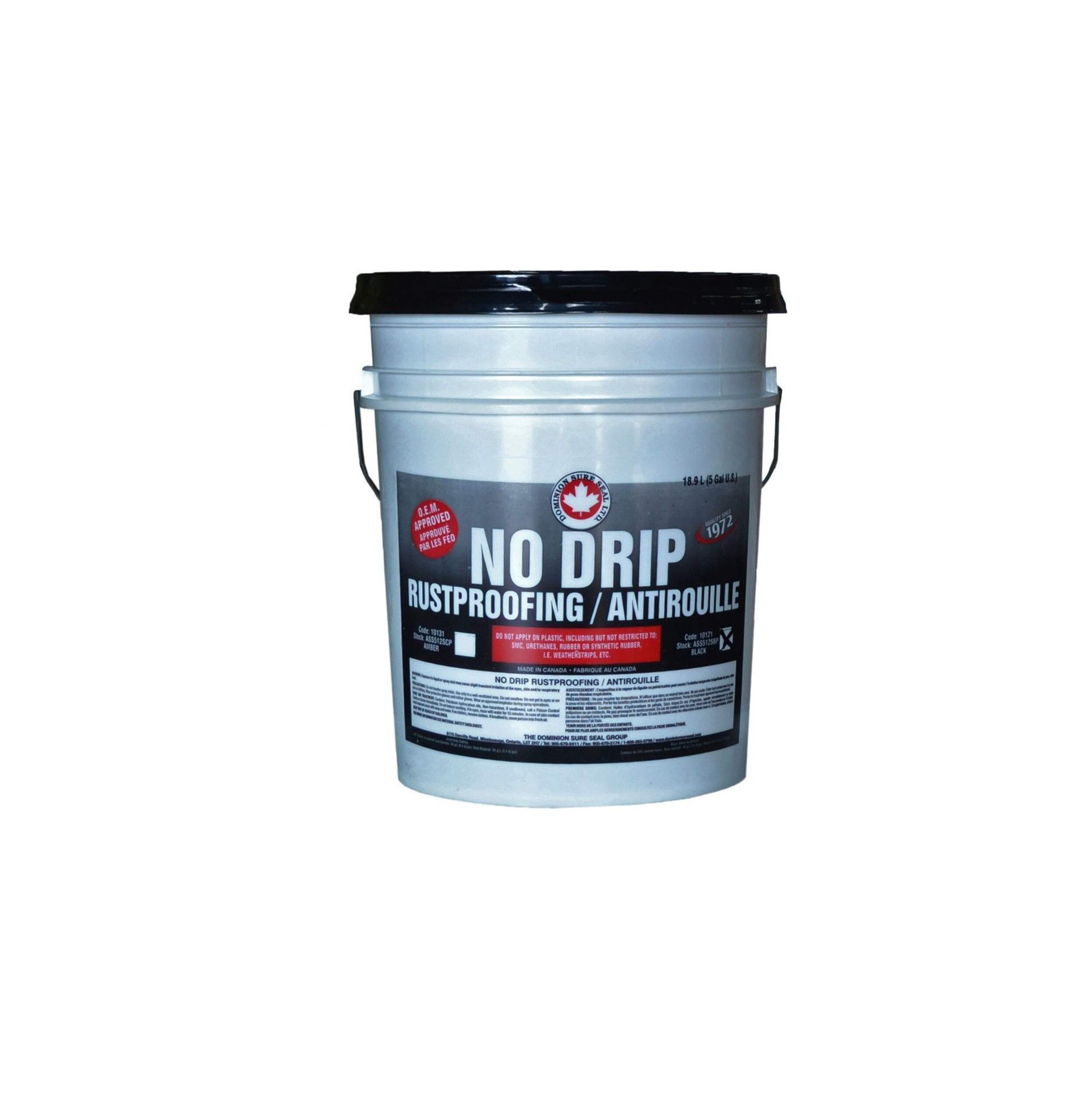 Sous-couche Dominion Sure Seal, noir, 18,9 L Front_Flat