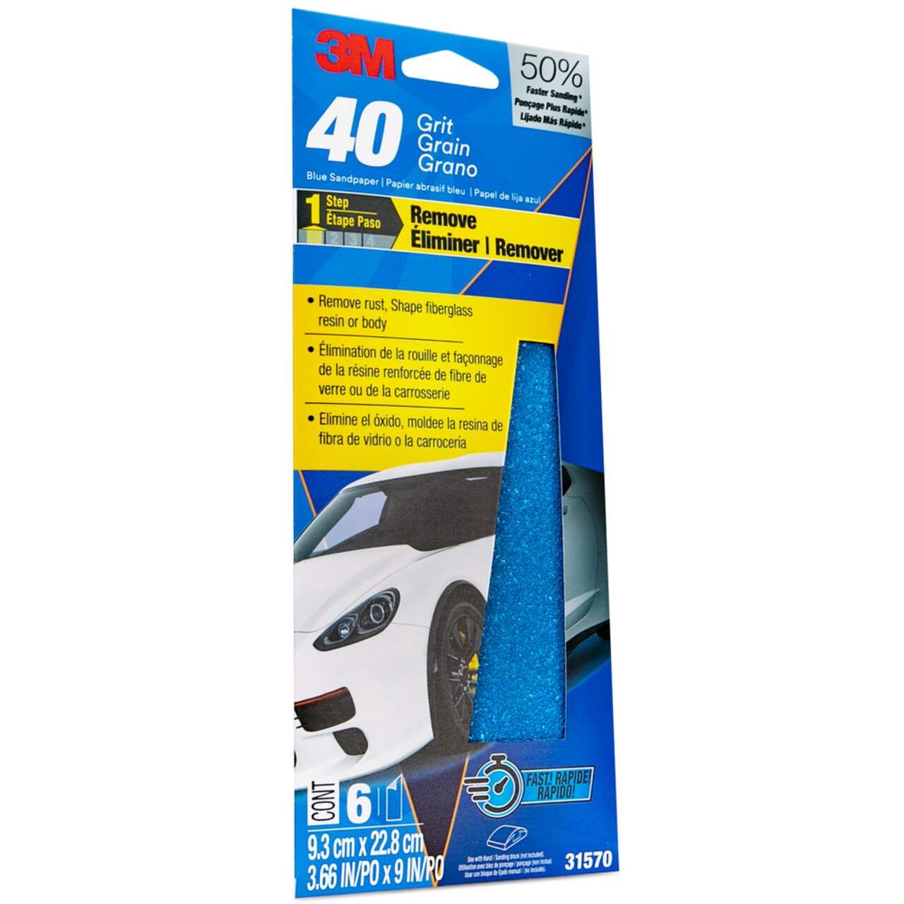 3m shop blue sandpaper