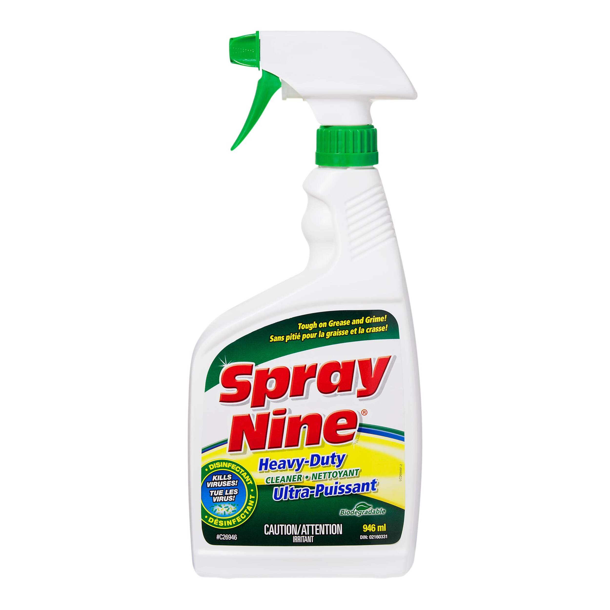 Spray Nine Heavy-Duty Spray Cleaner/Degreaser/Disinfectant, 946-mL Front_Flat