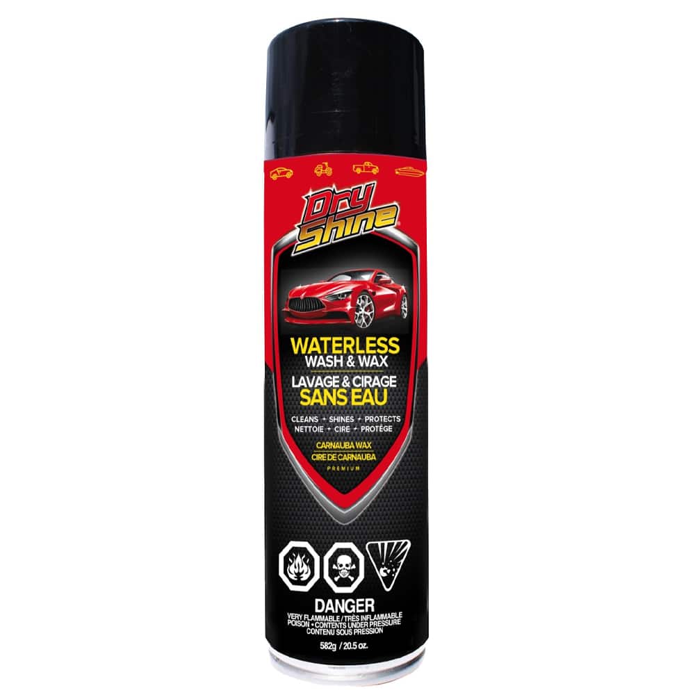 Dry Shine Waterless Car Wash & Wax Spray, 582-g