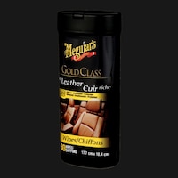 Meguiar's Gold Class 3-in-1 Rich Leather Cleaner, Conditioner & Protectant Wipes, 30-pk Front_Angled_Left