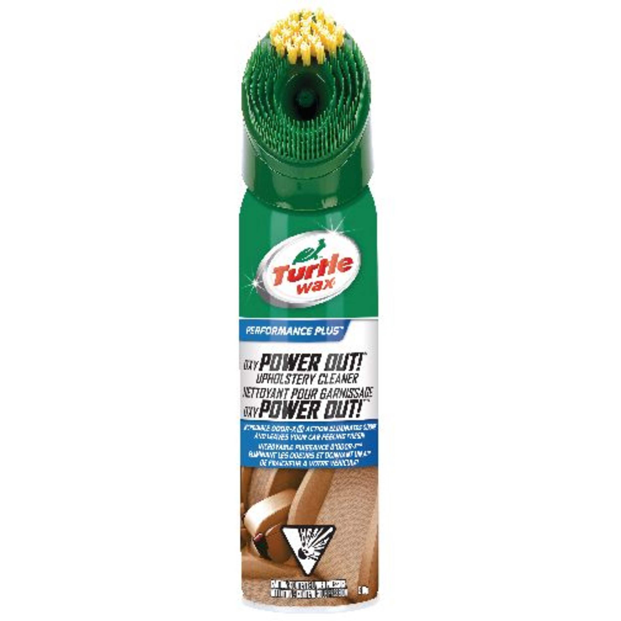Turtle Wax Power Out! Nettoyant et protecteur pour tissus avec éliminateur d’odeurs et technologie OXI, 510&nbsp;g Front_Flat