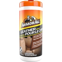 Lingettes nettoyantes et conditionneuses Armor All pour le cuir, paq. 30 Front_Flat