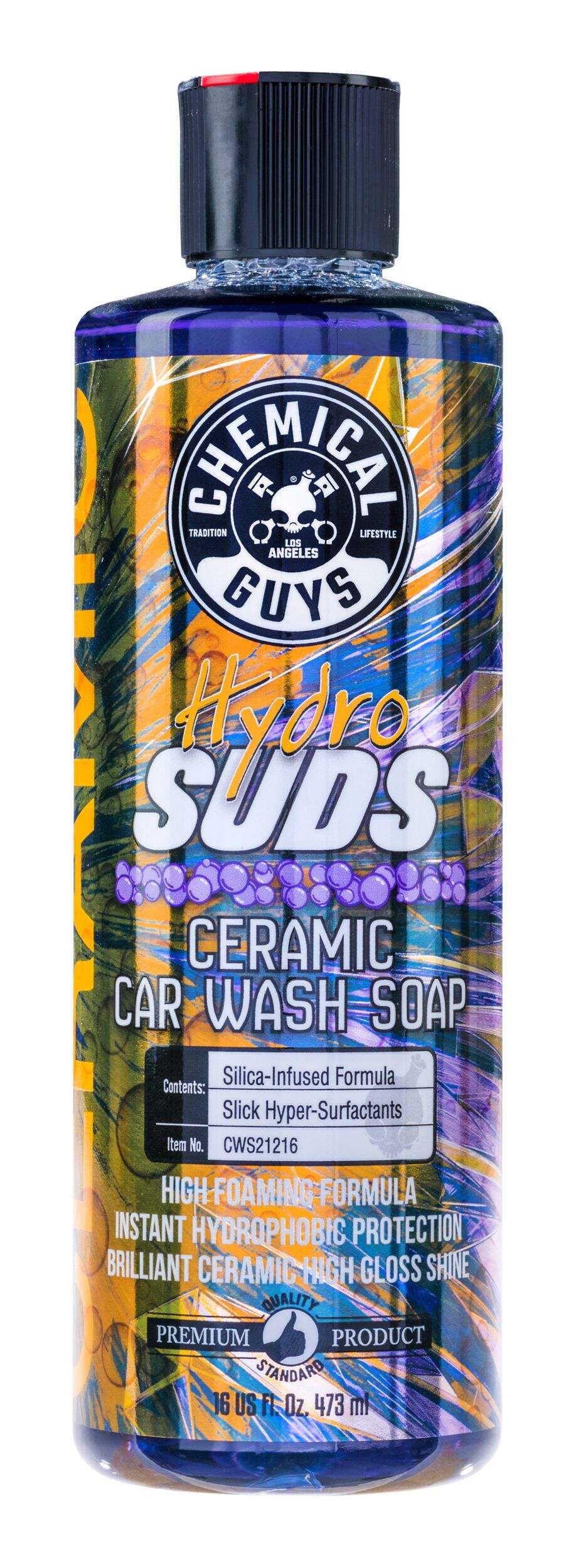 Nettoyant céramique pour auto Chemical Guys Hydro SUDS, 473&nbsp;mL Front_Flat