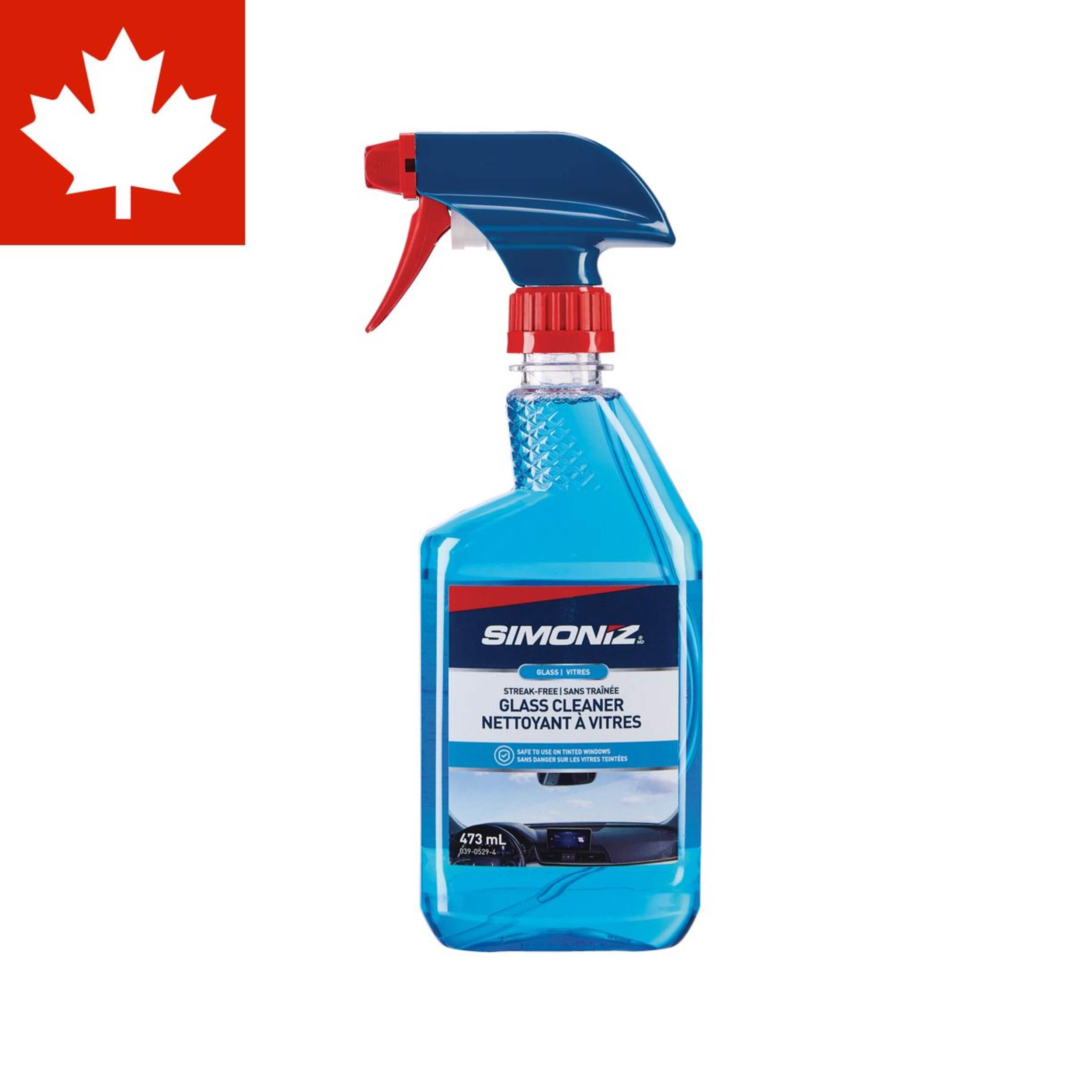 SIMONIZ Streak-Free Car Glass Cleaner Spray, 473-mL Front_Flat