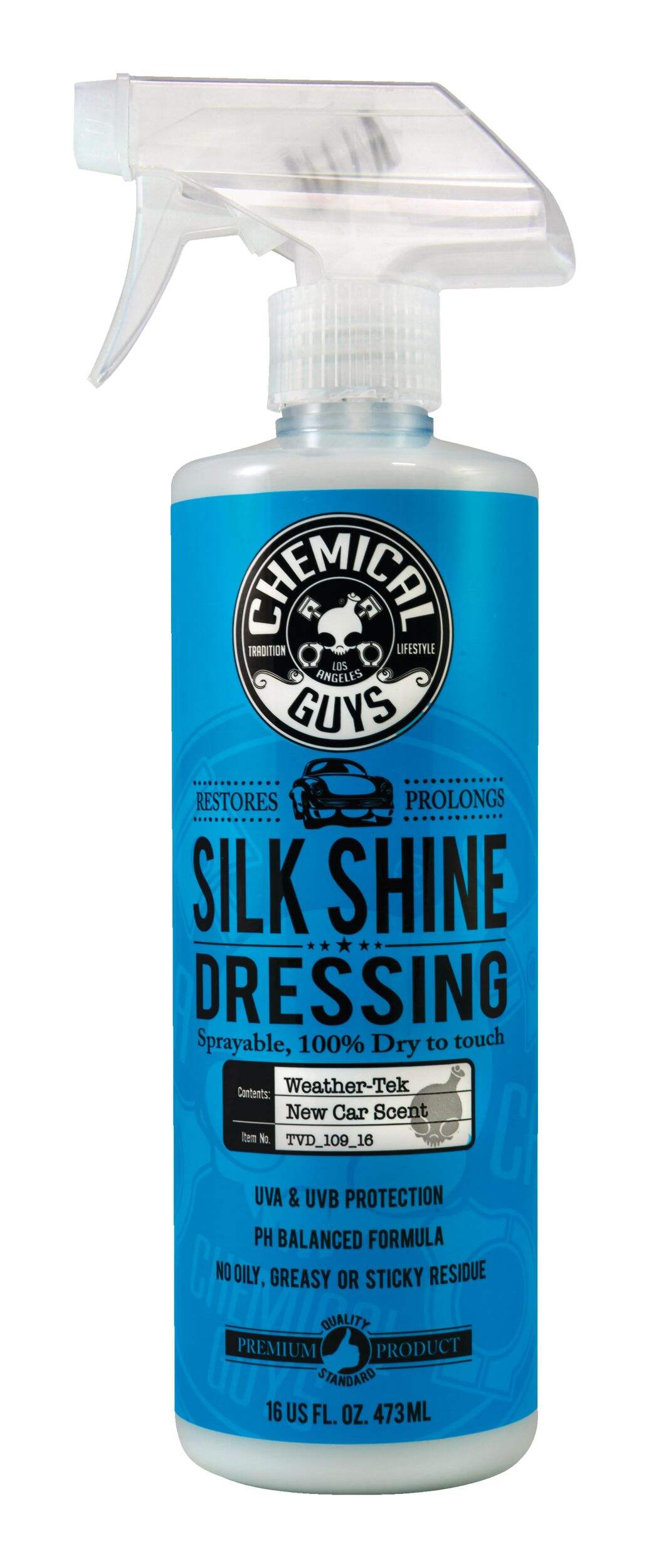 Chemical Guys Silk Shine Car Dressing Spray, New Car Scent, 473-mL Front_Flat