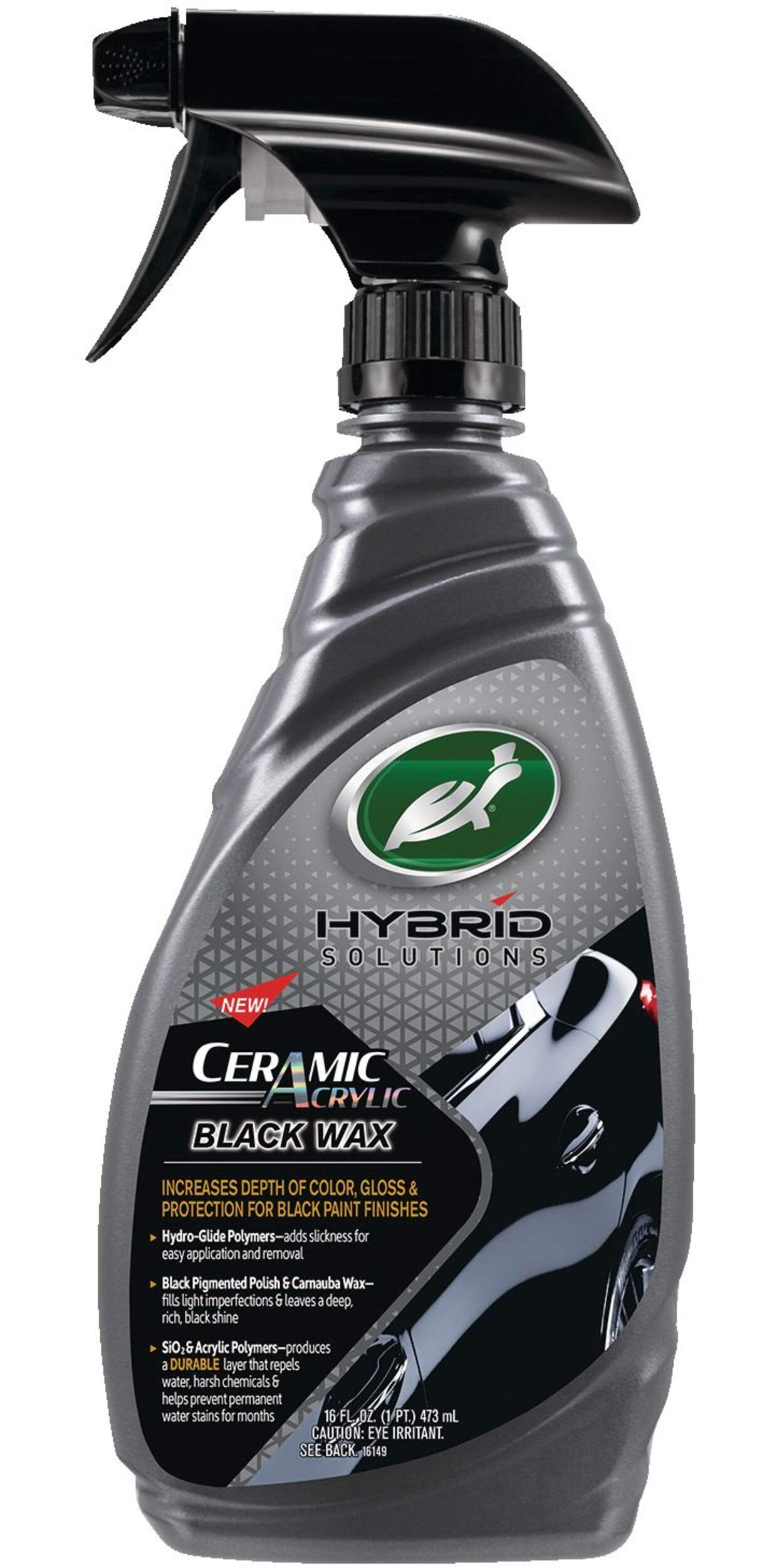 Turtle Wax Hybrid Solutions Car Ceramic Acrylic Black Wax Spray, 473-mL Side_Left