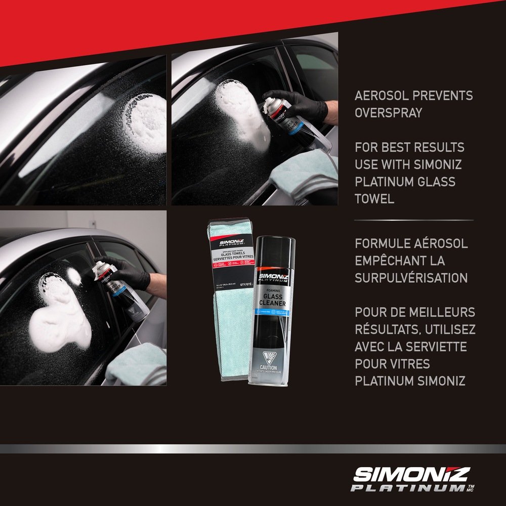 SIMONIZ Platinum Foaming Car Glass Cleaner Spray, 517g Canadian Tire
