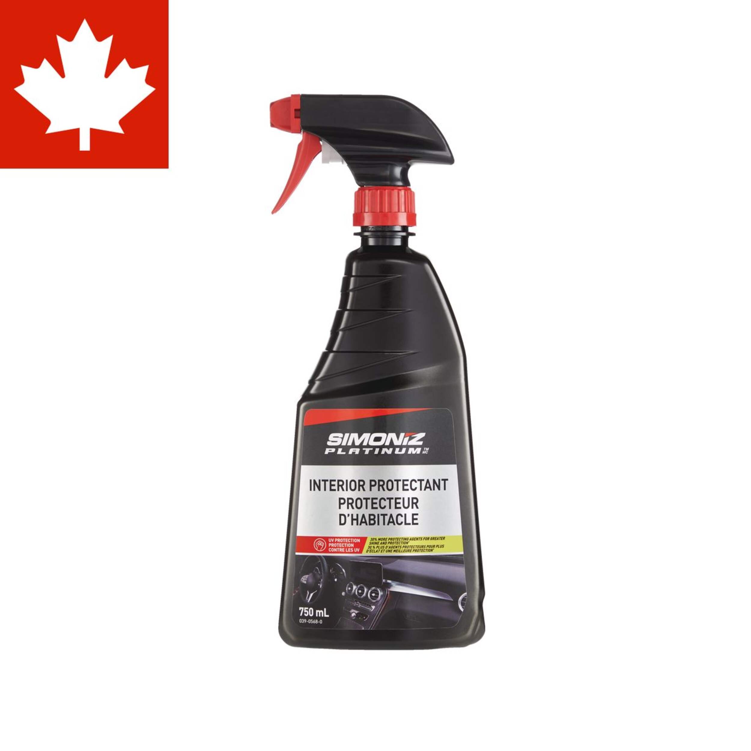 Vaporisateur protecteur d'habitacle Simoniz Platinum, 750 mL Front_Flat