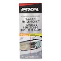 SIMONIZ Platinum Heavy-Duty Car Headlight Restoration Kit, 9-pc Front_Flat