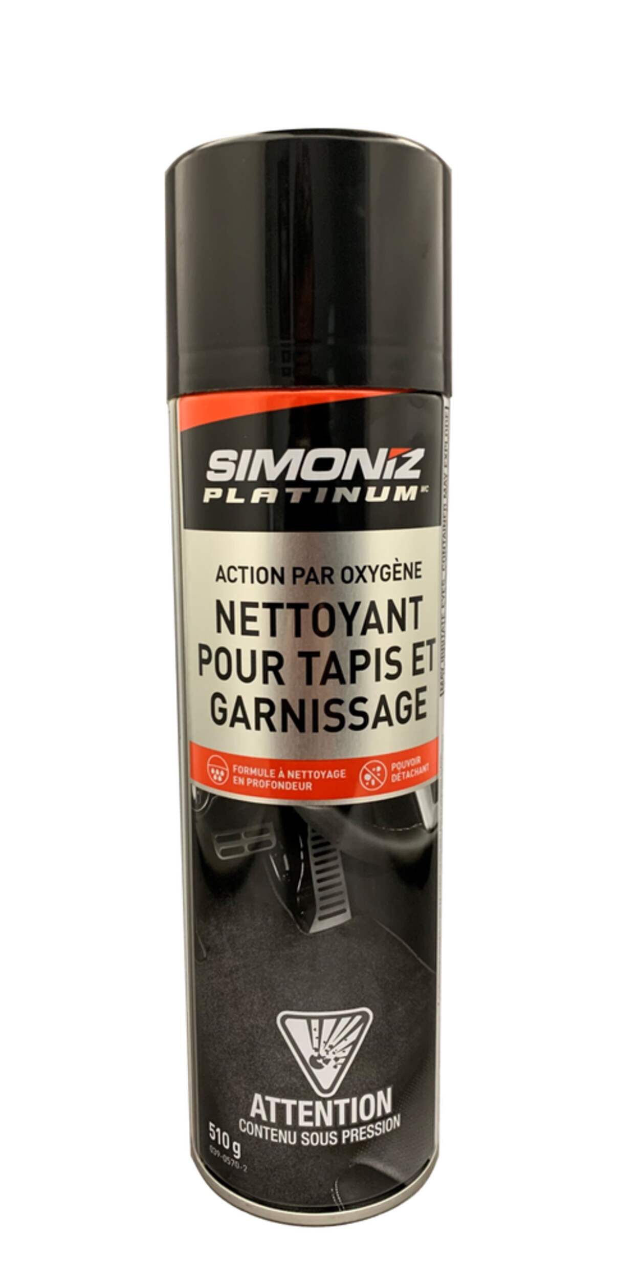 Nettoyant pour tapis et tissus SIMONIZ Platinum avec puissance de l'oxygène, 510 g Front_Flat